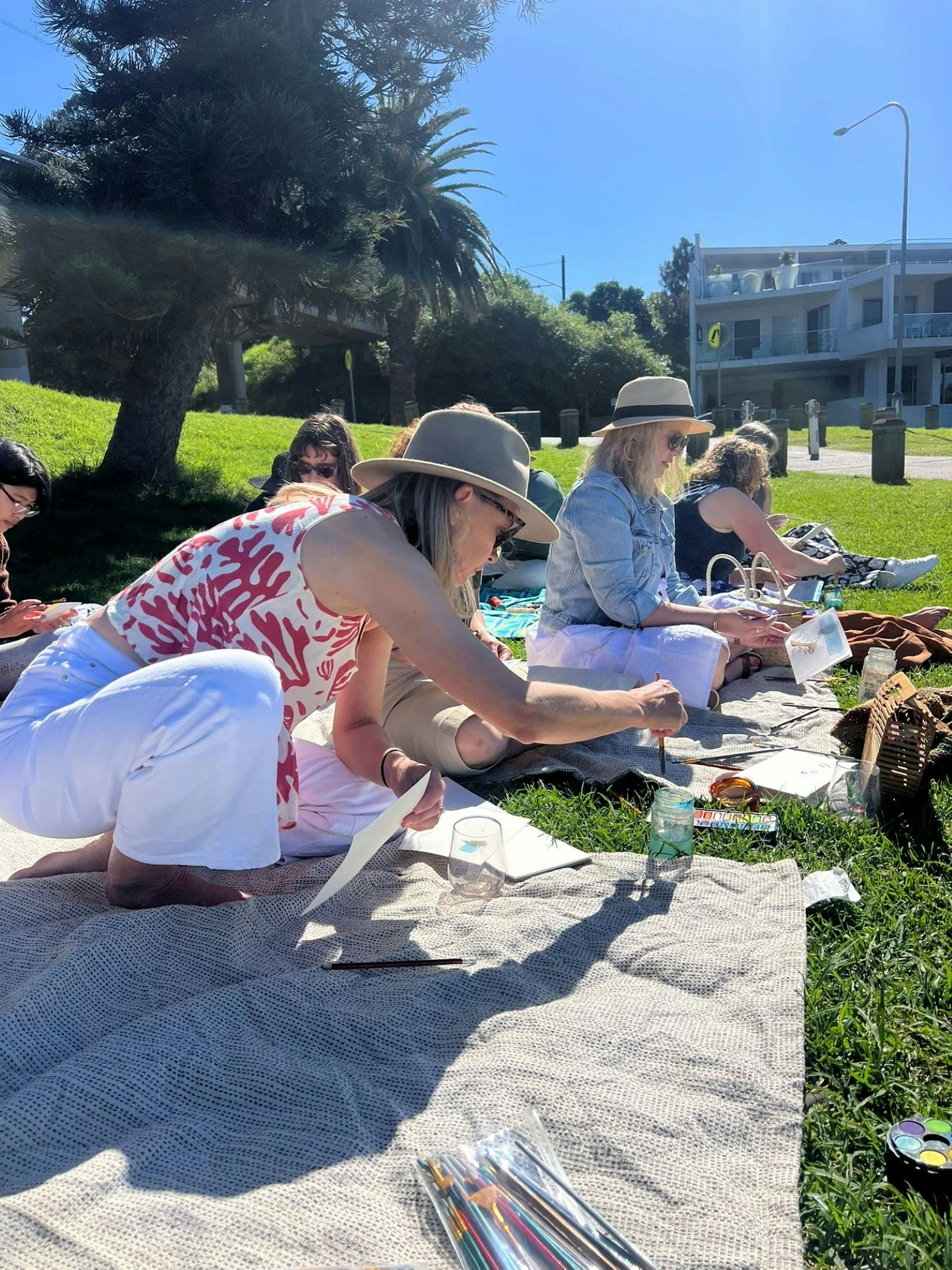 Watercolour, Group Class, Private Workshop, Outdoors, Watercolour Workshop, Plein Air, Staff Party