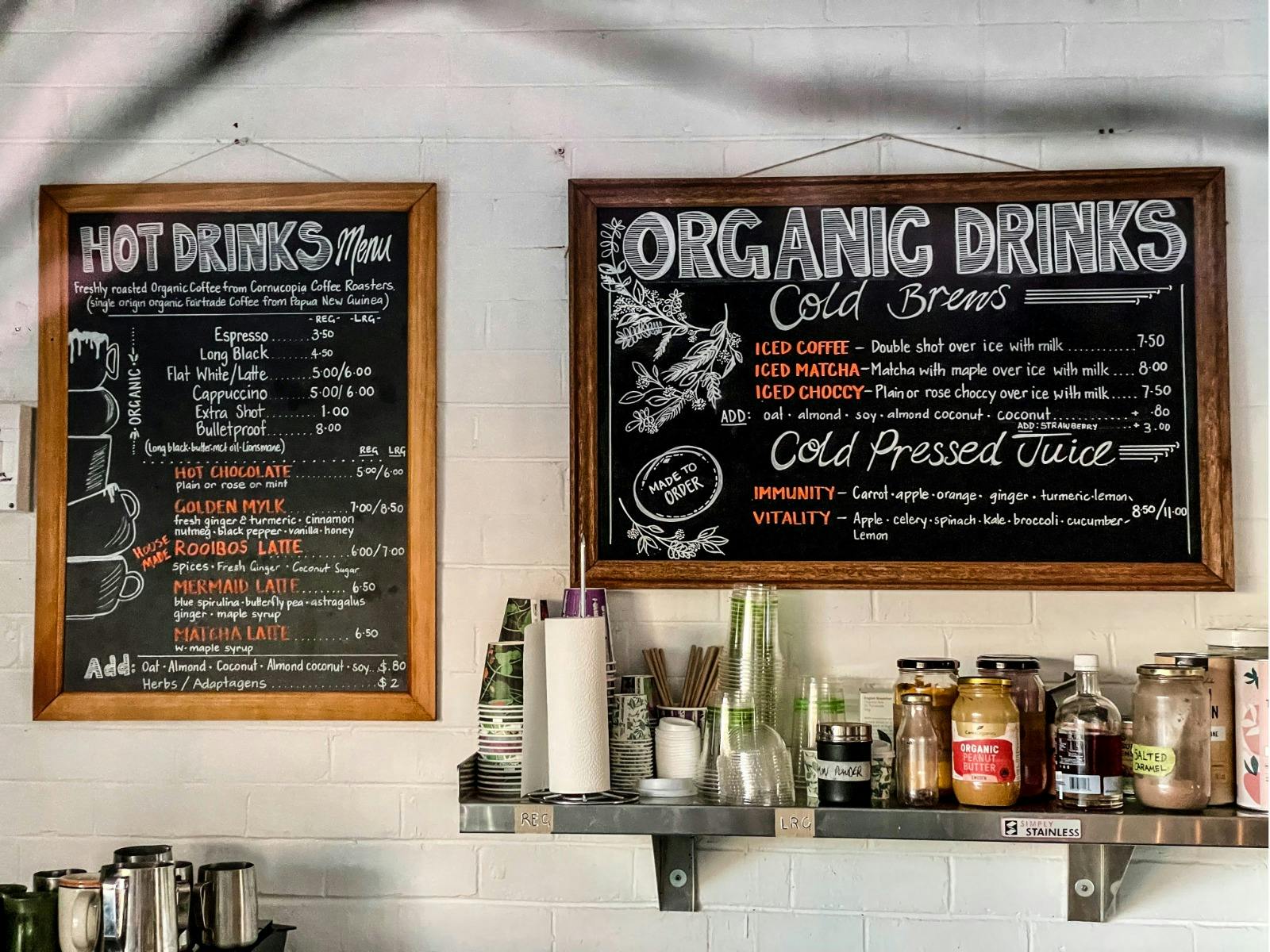 The Grocer & Co - Organic Menu