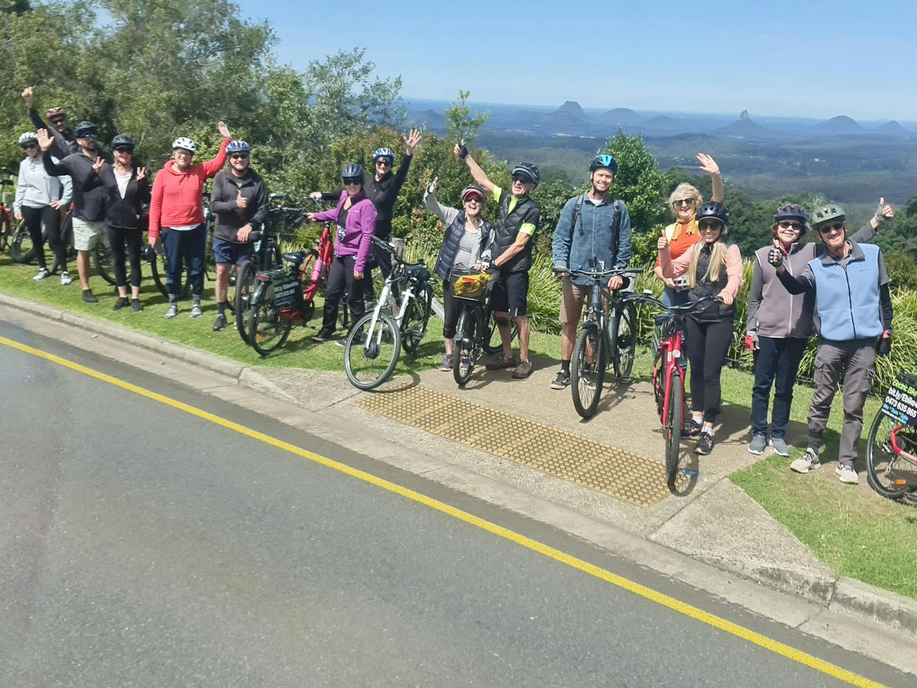 Scenic e-Bike ride along Mountain View Rd Maleny