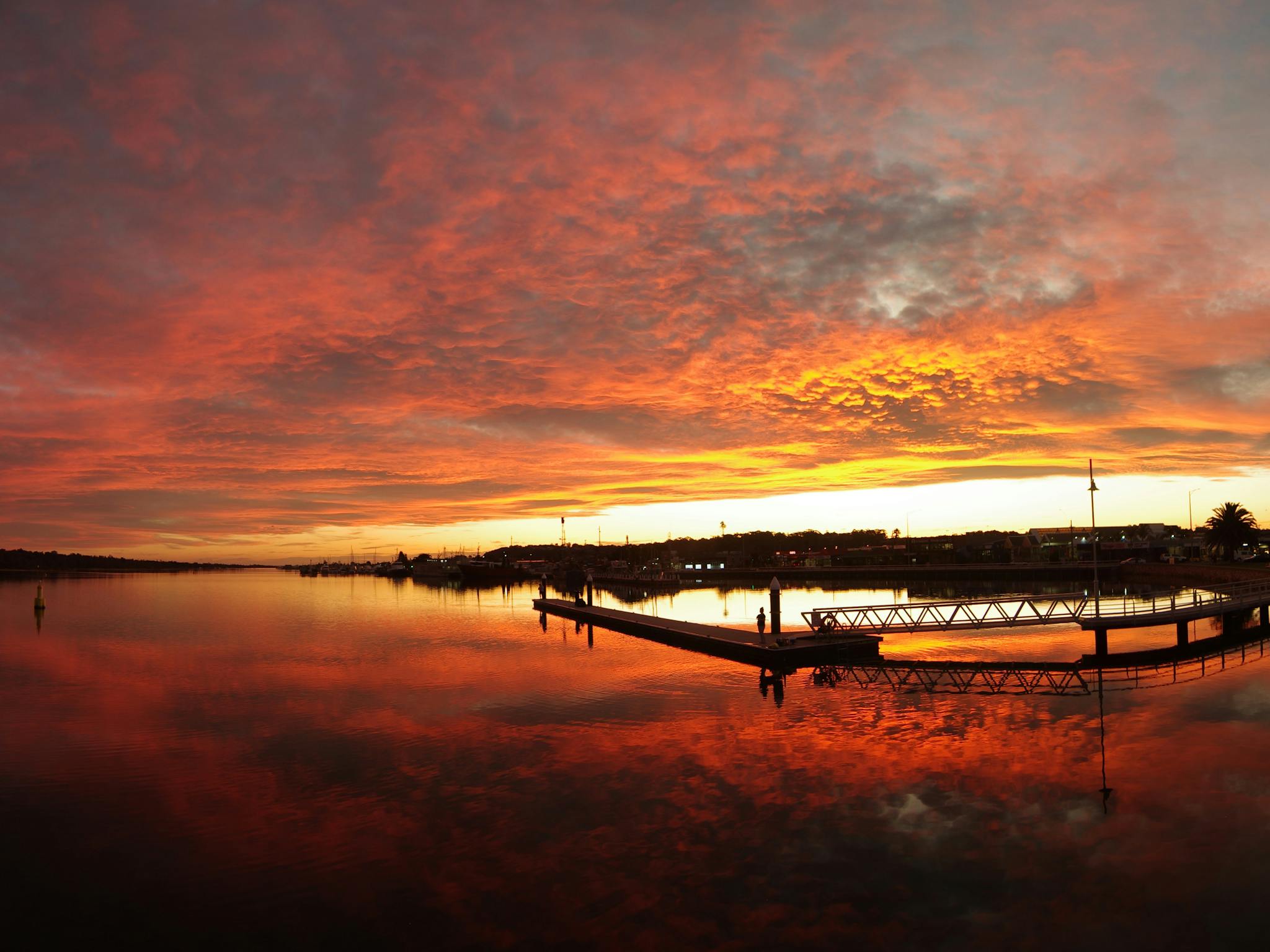 Art Photography of East Gippsland on display in Studio Gallery Photo Sunset over Lake with pier