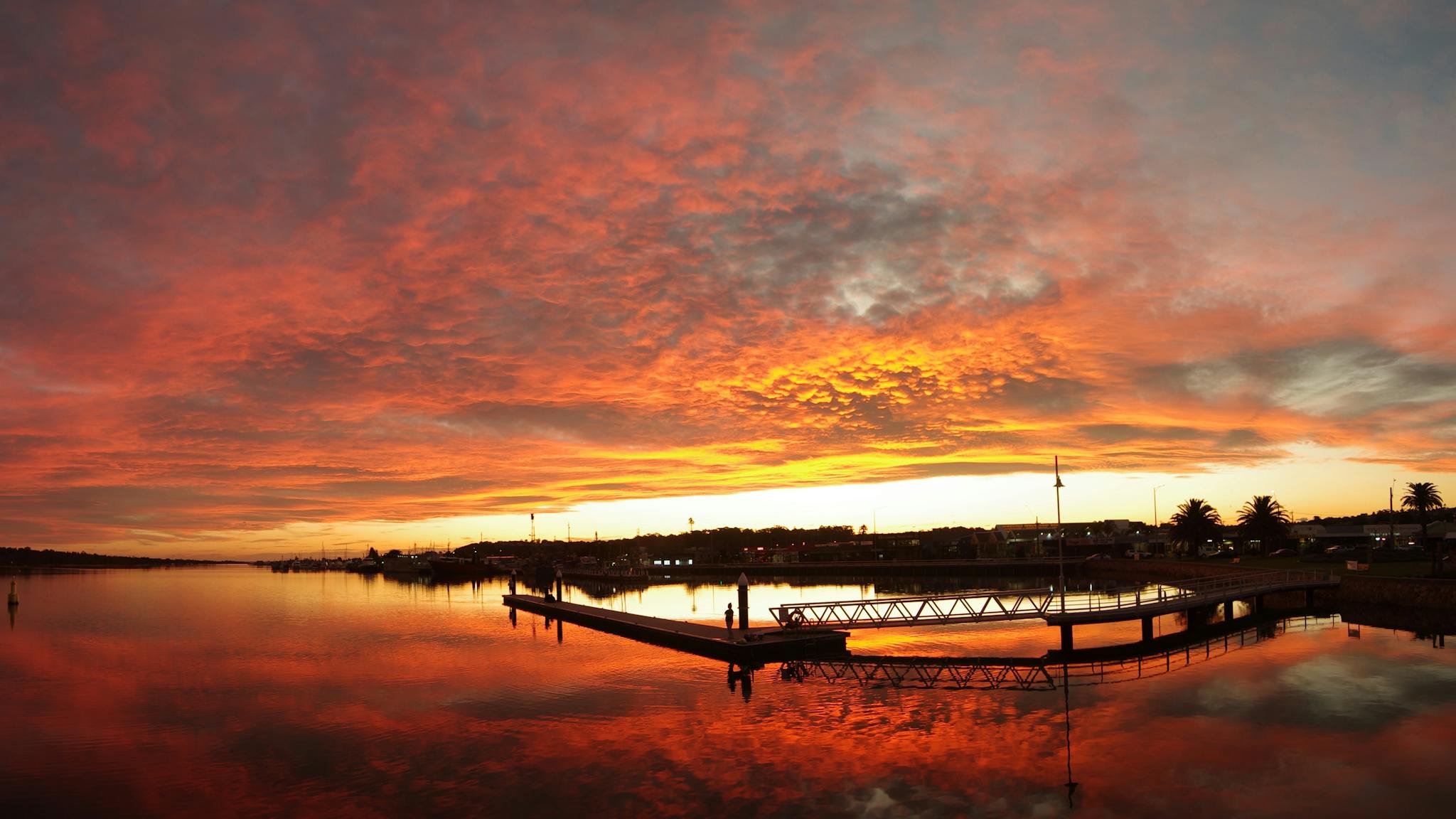 Art Photography of East Gippsland on display in Studio Gallery Photo Sunset over Lake with pier