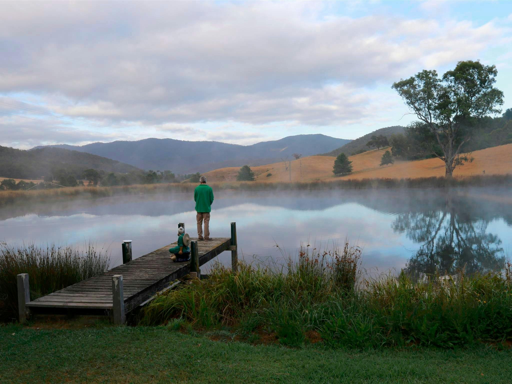 Fishing in the well stocked lake