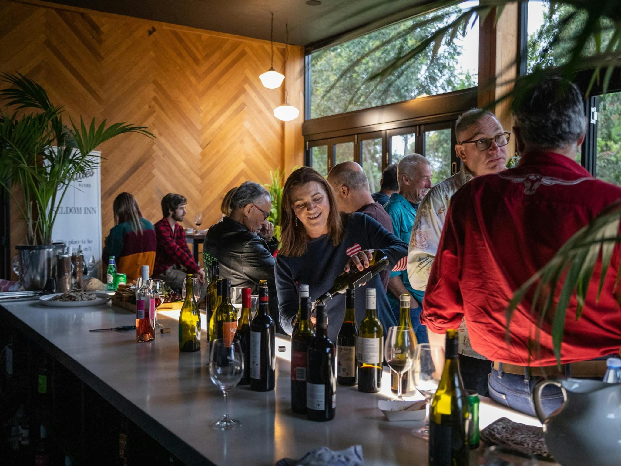 Lowlit Cellar Door during an event at Geddes