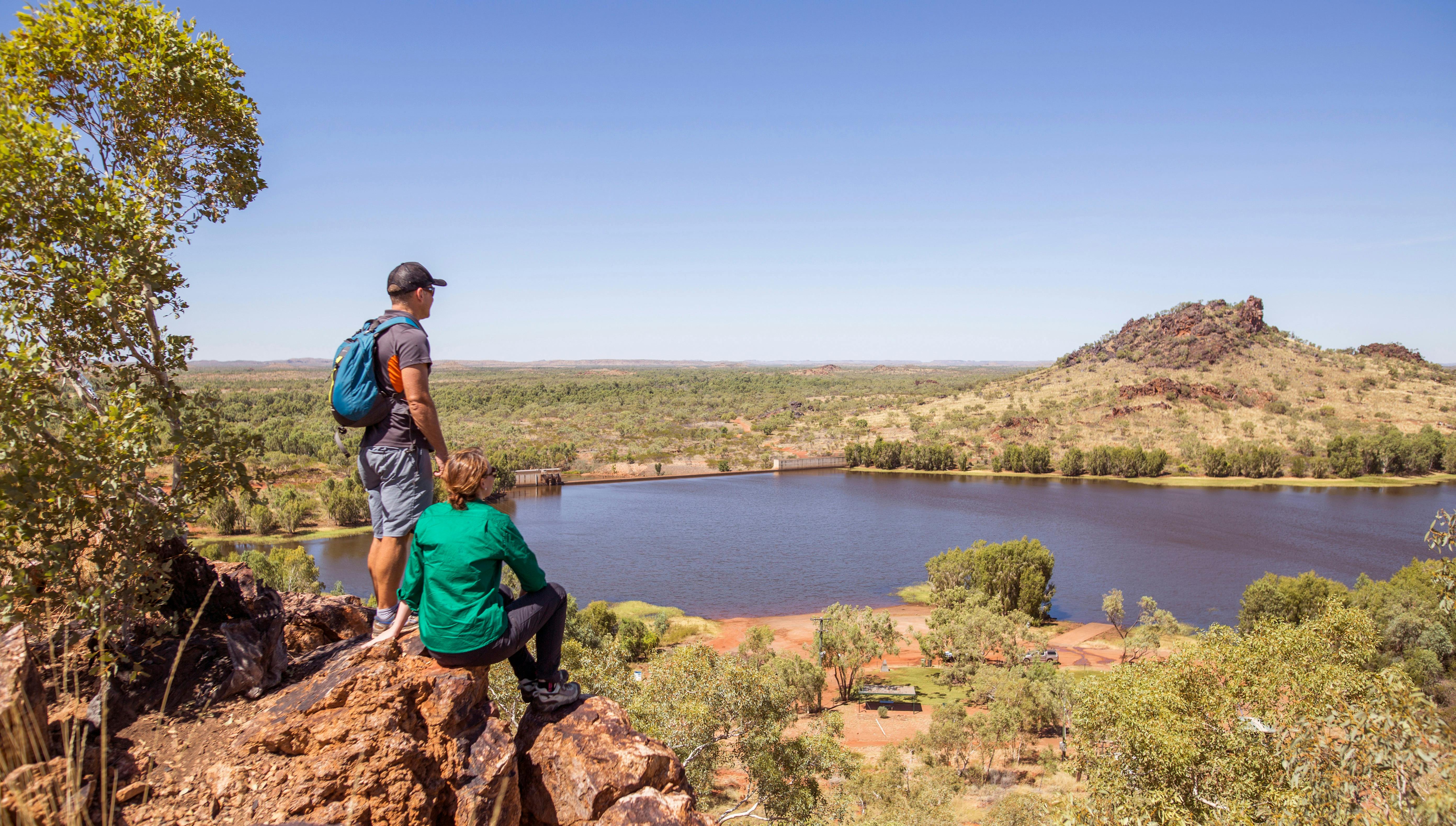 View over Clem Walton Park Cloncurry