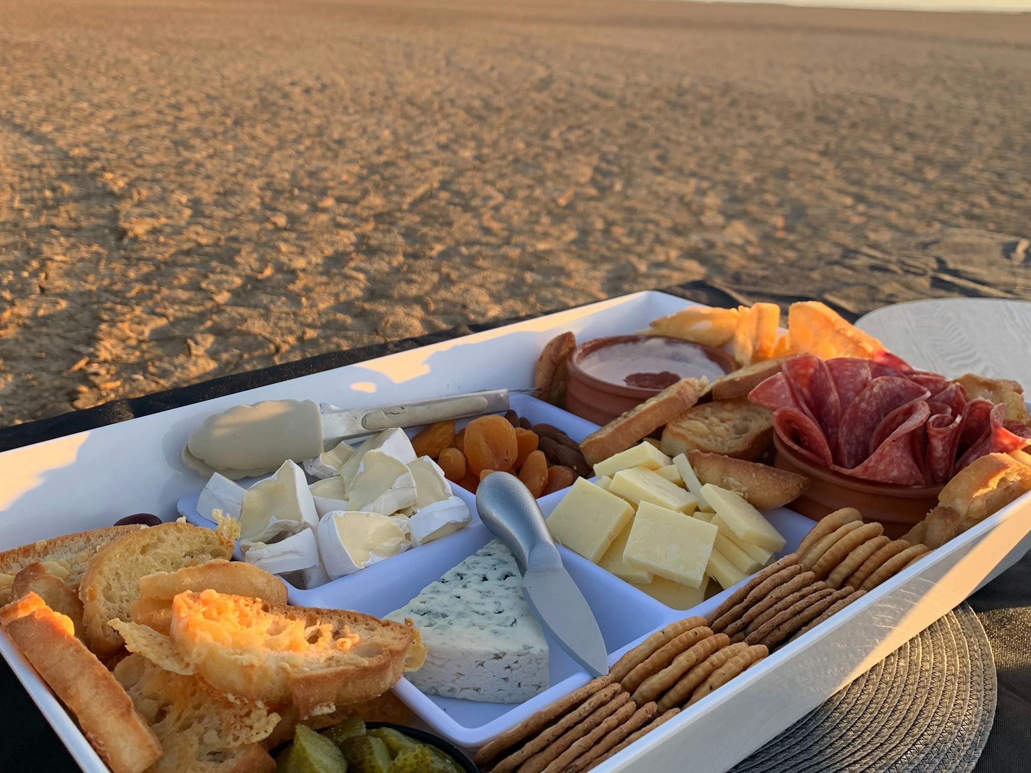 Platter of food on the Salt Pan - Burketown Platter of food on the Salt Pan - Burketown