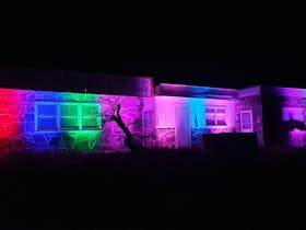 Opal Souvenirs shop in opal colours