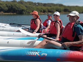 Guided inflatable kayak adventure tours