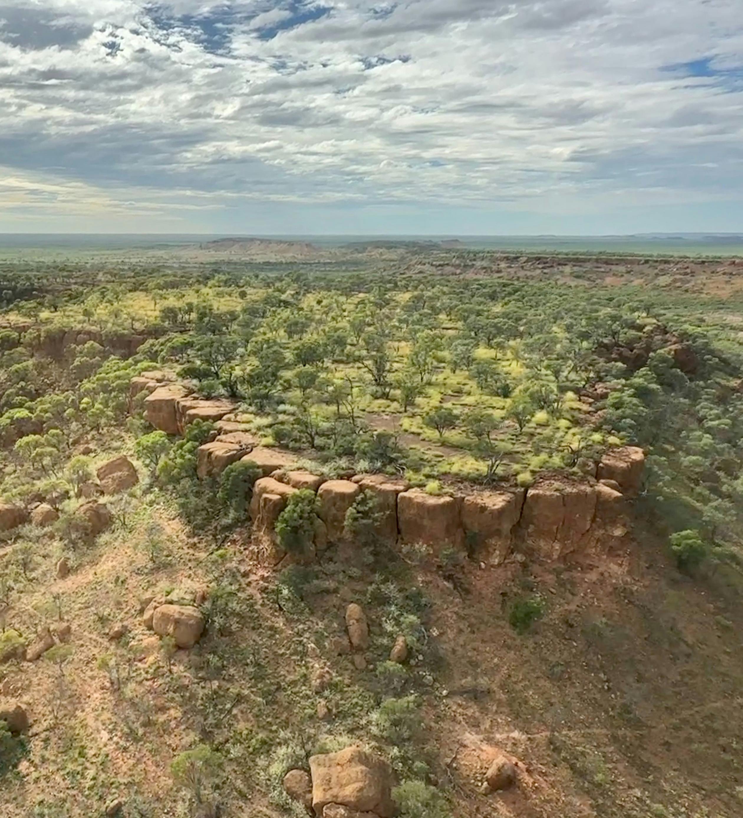 Jump up country rocky landscape