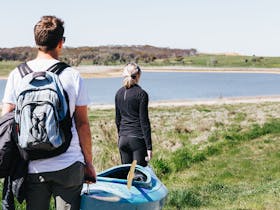 Kayaking is available at Bundaleer Reservoir Reserve