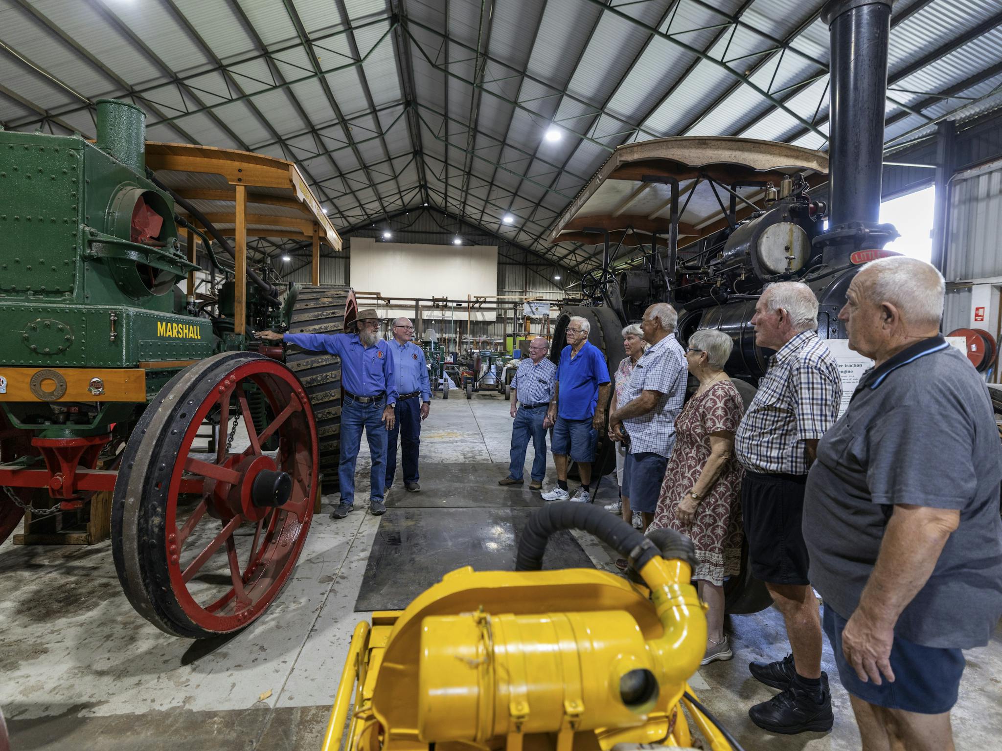 Burdekin Machinery Preservationists Tour in the main hall Burdekin Machinery Preservationists Tour in the main hall