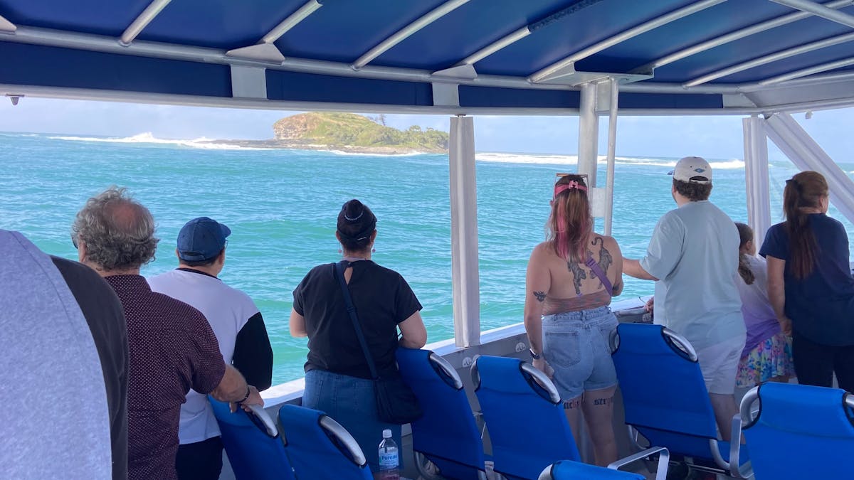 Customers viewing Mudjimba Island