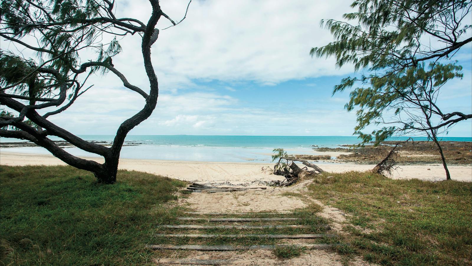 A remote beach at Cape Palmerston