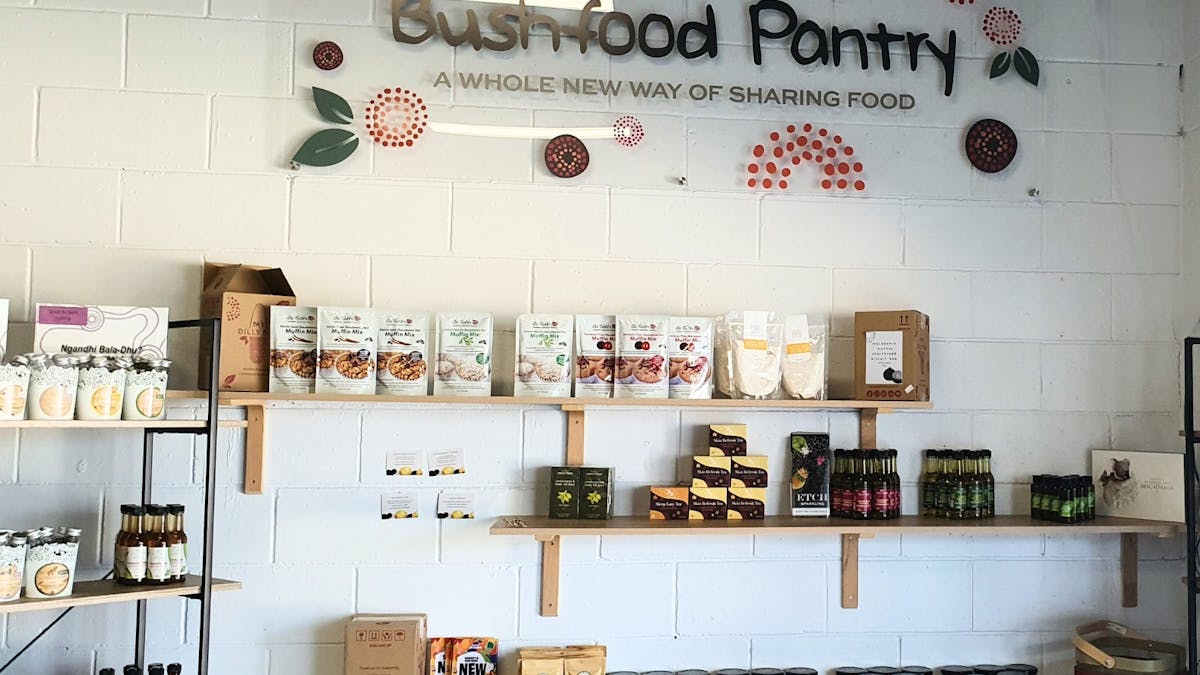 Bushfood infused products sold at My Dilly Bag including jams relishes, sauces, teas etc