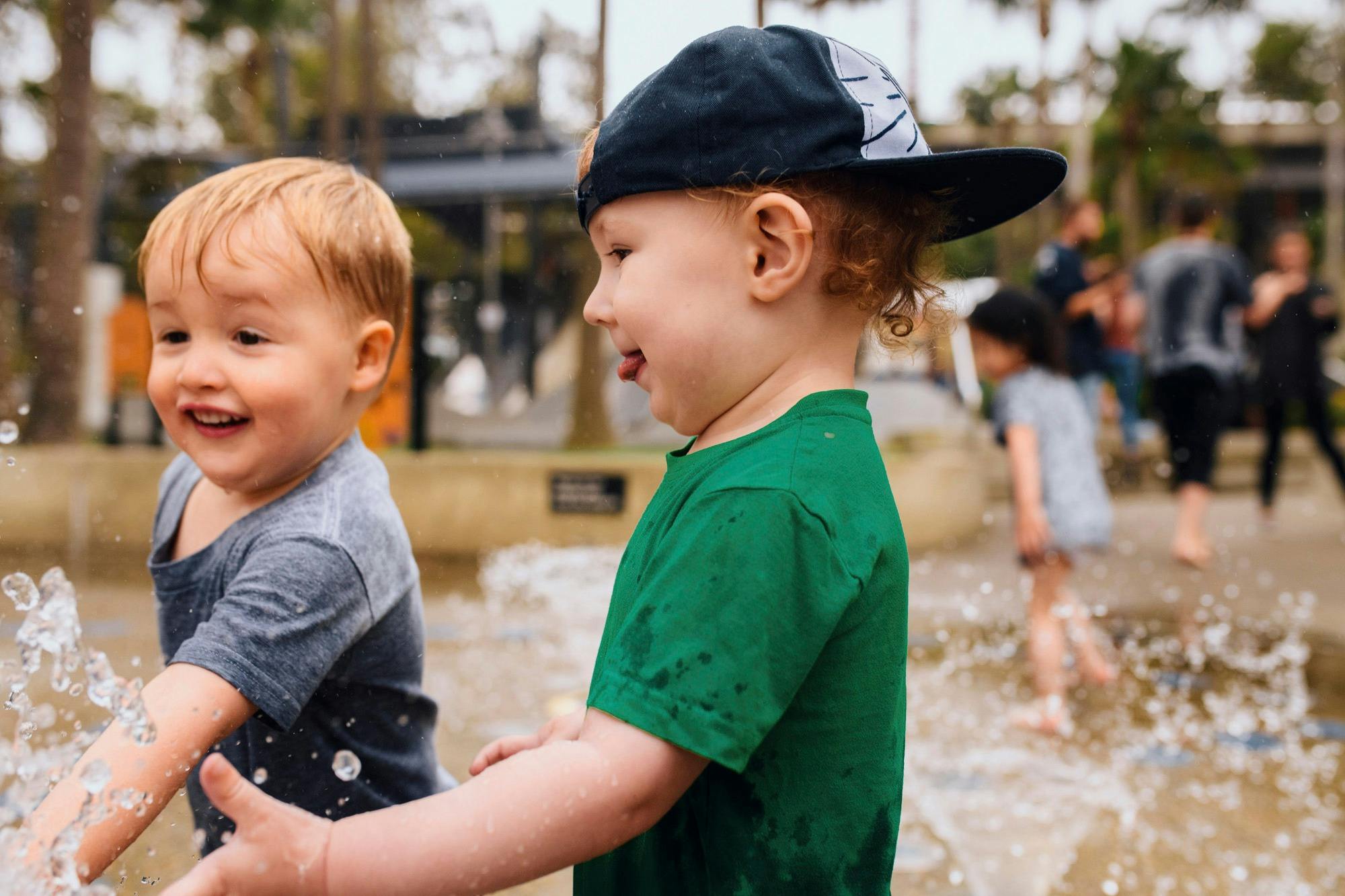 Children having a fun day out at The Playground, Darling Quarter