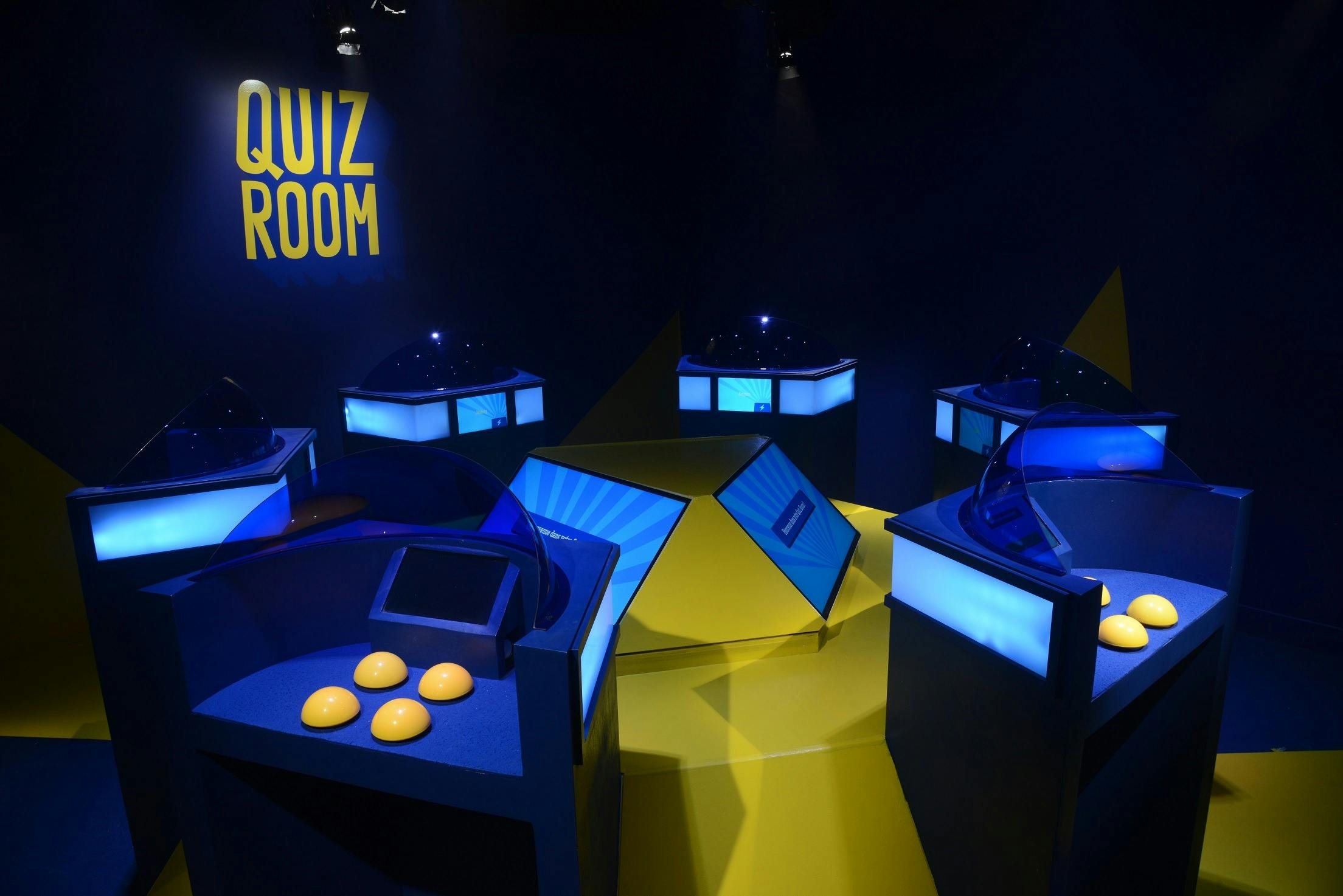 An immersive TV game show style set