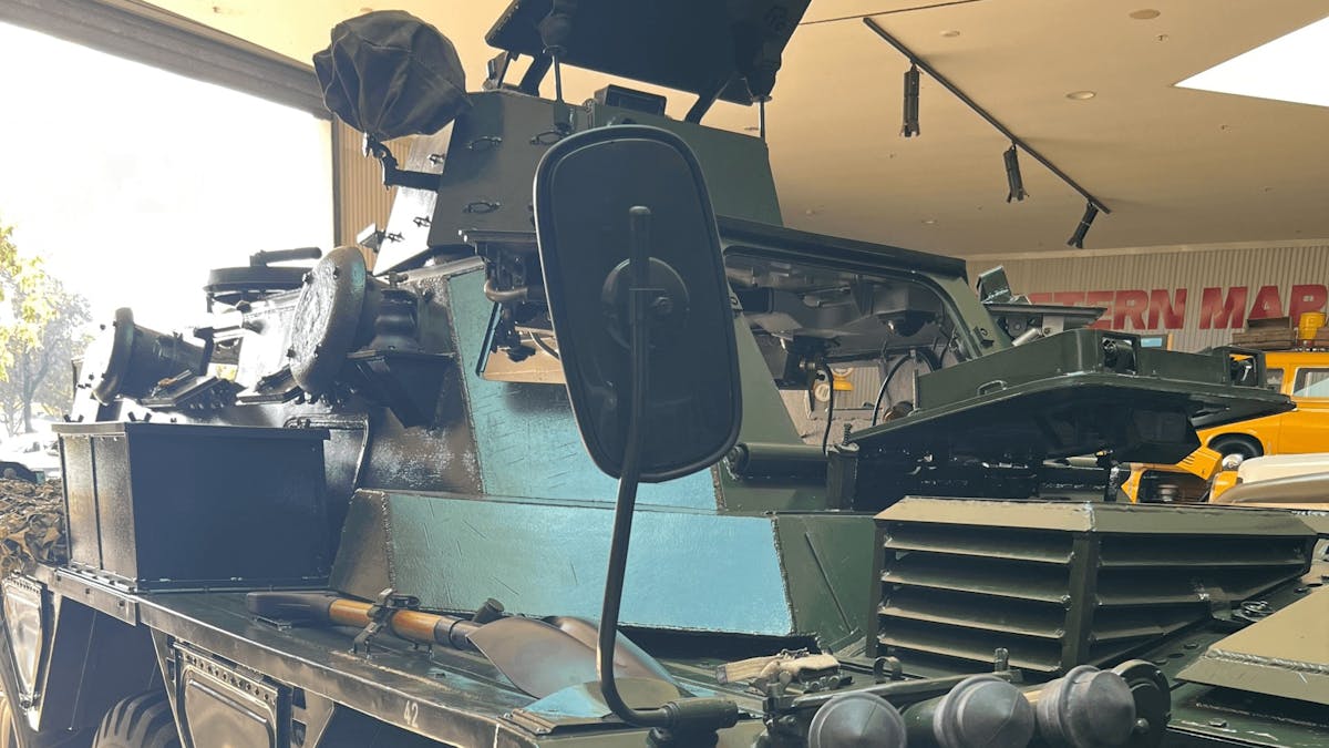 External of army tank