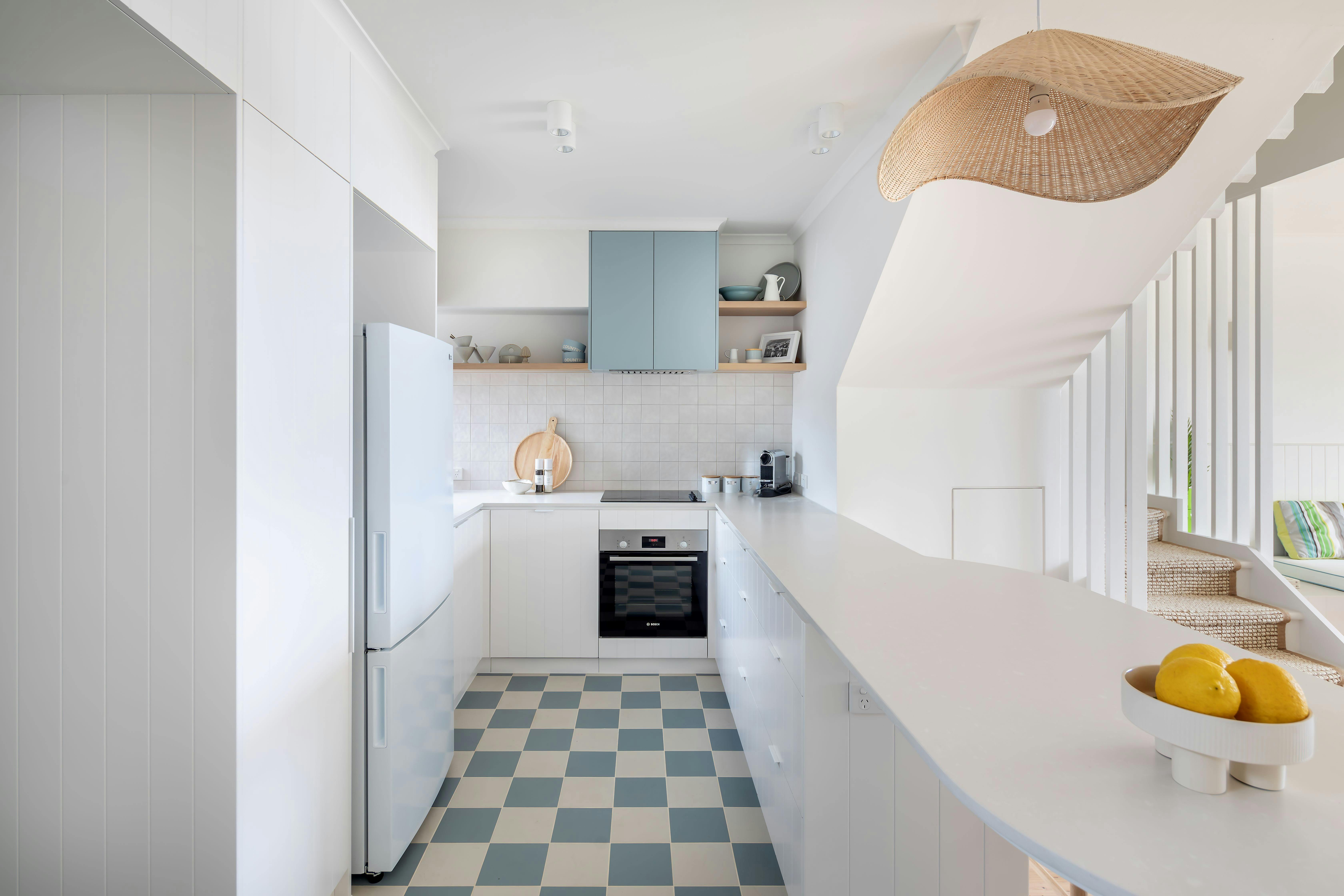 Modern retro-inspired kitchen