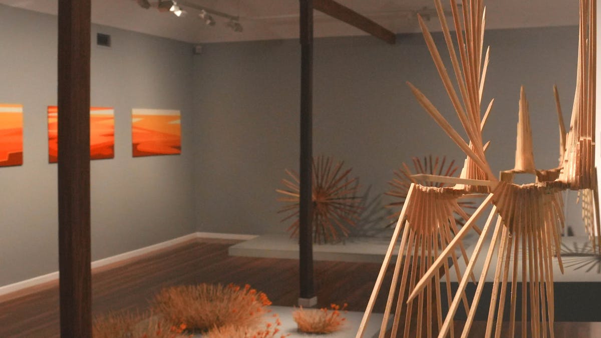 sculpture exhibition in Loft Gallery in Cairns Art Gallery