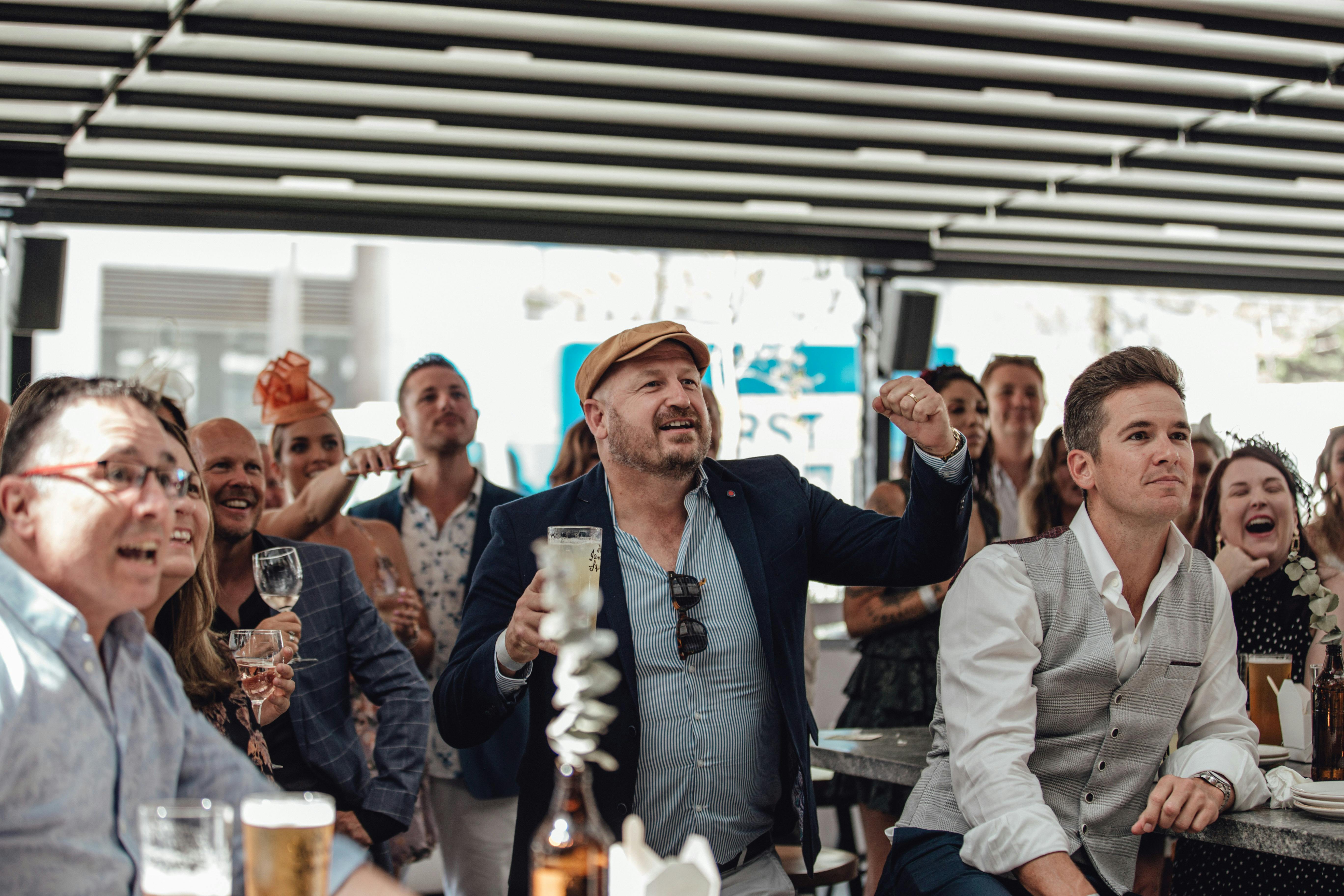 People watching Melbourne Cup