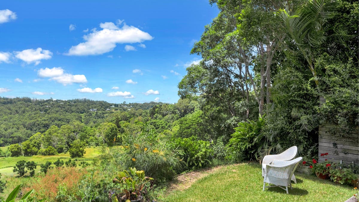 Garden with sweeping views