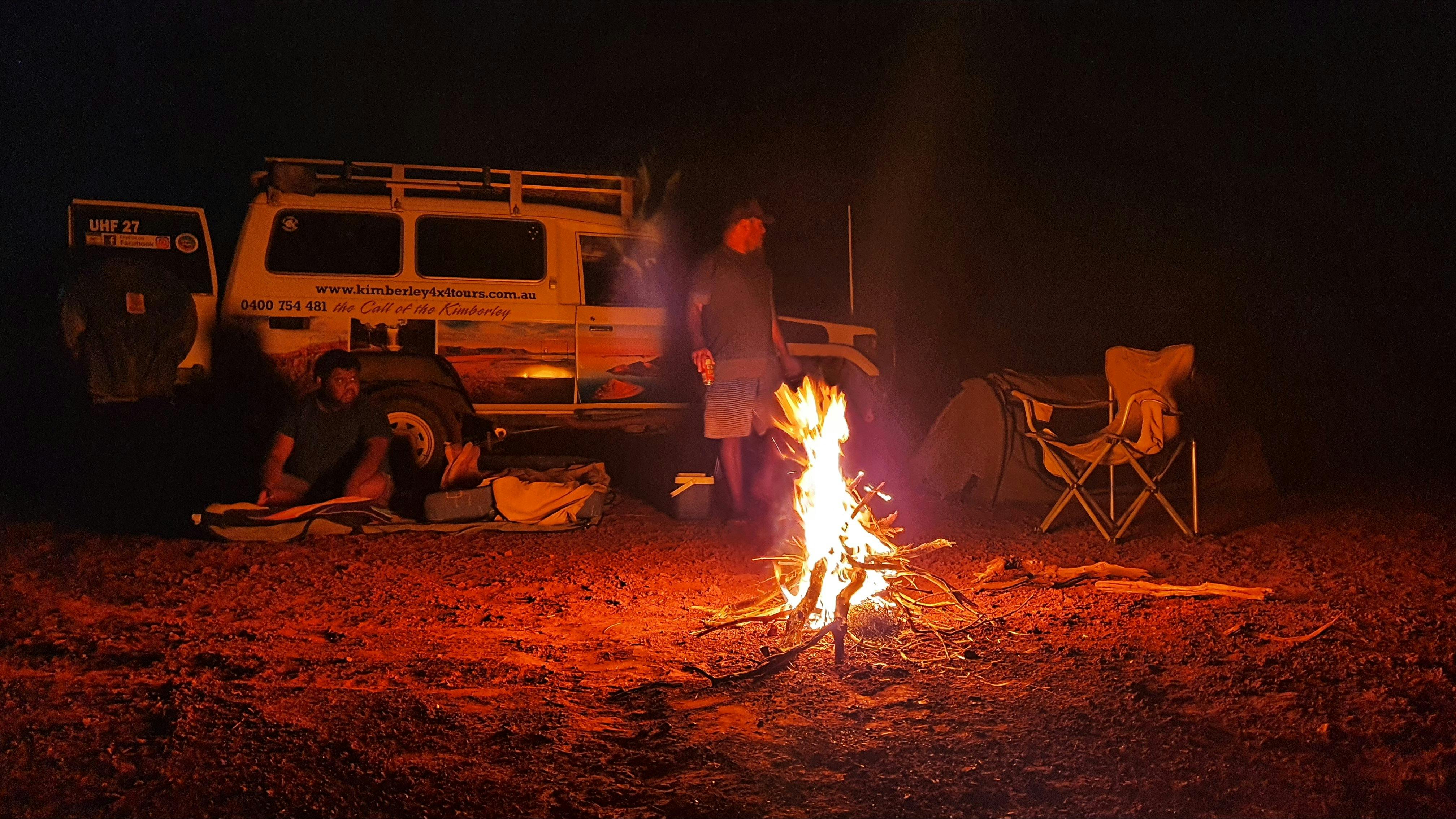 Camping under the milky way in the East Kimberley