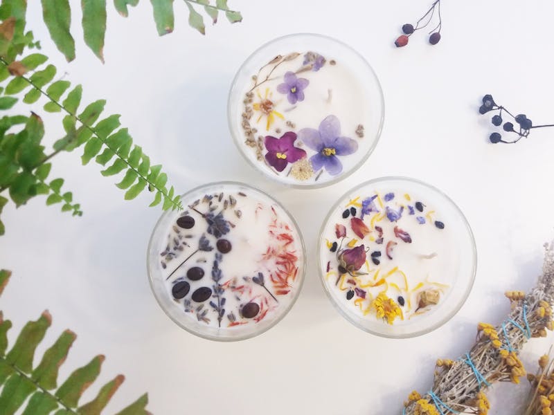 Image for Soy Candle Making Class: Crystals and Botanicals
