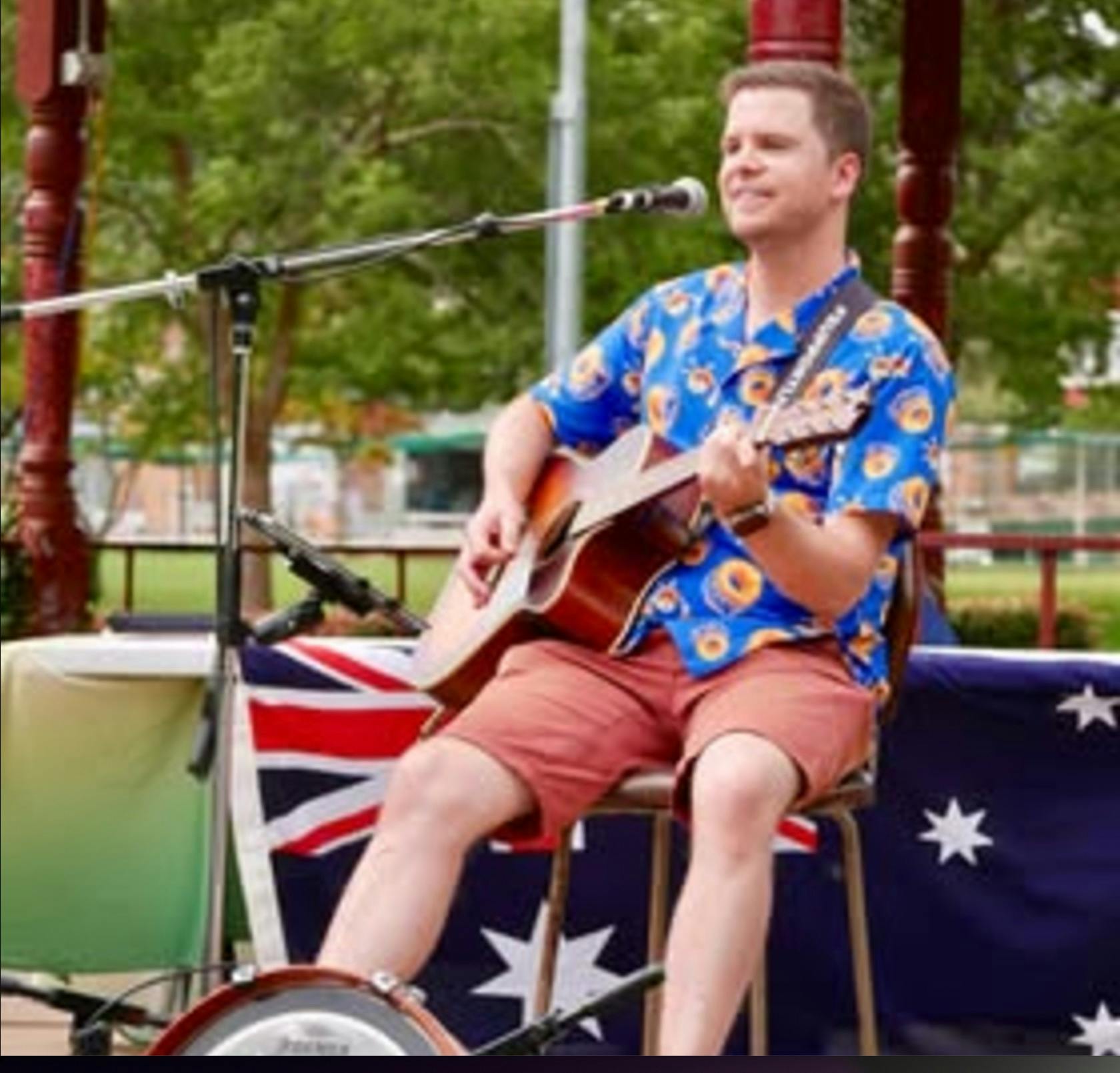 Image of Dave James live music graphic