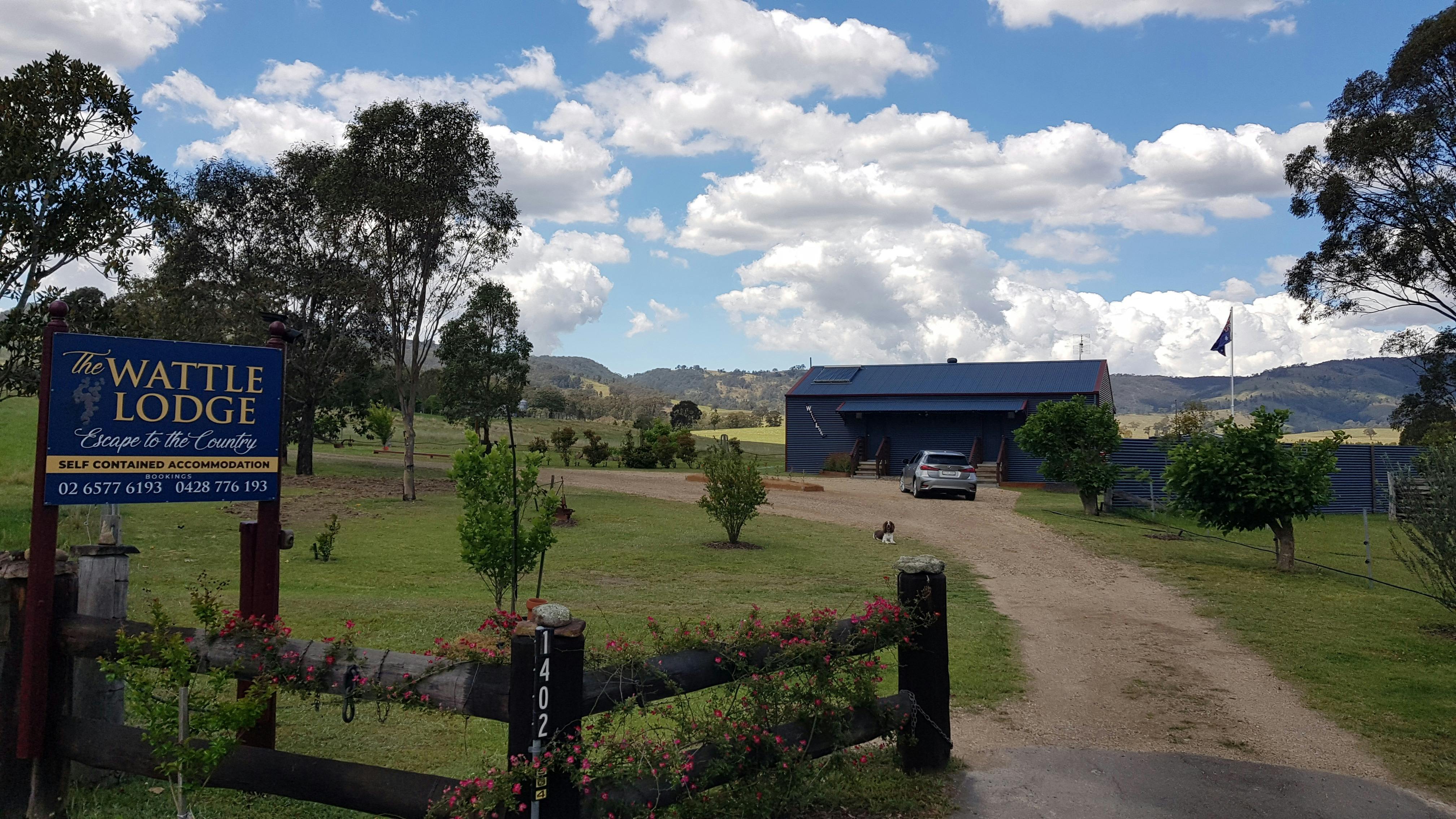 Entrance to The Wattle Lodge