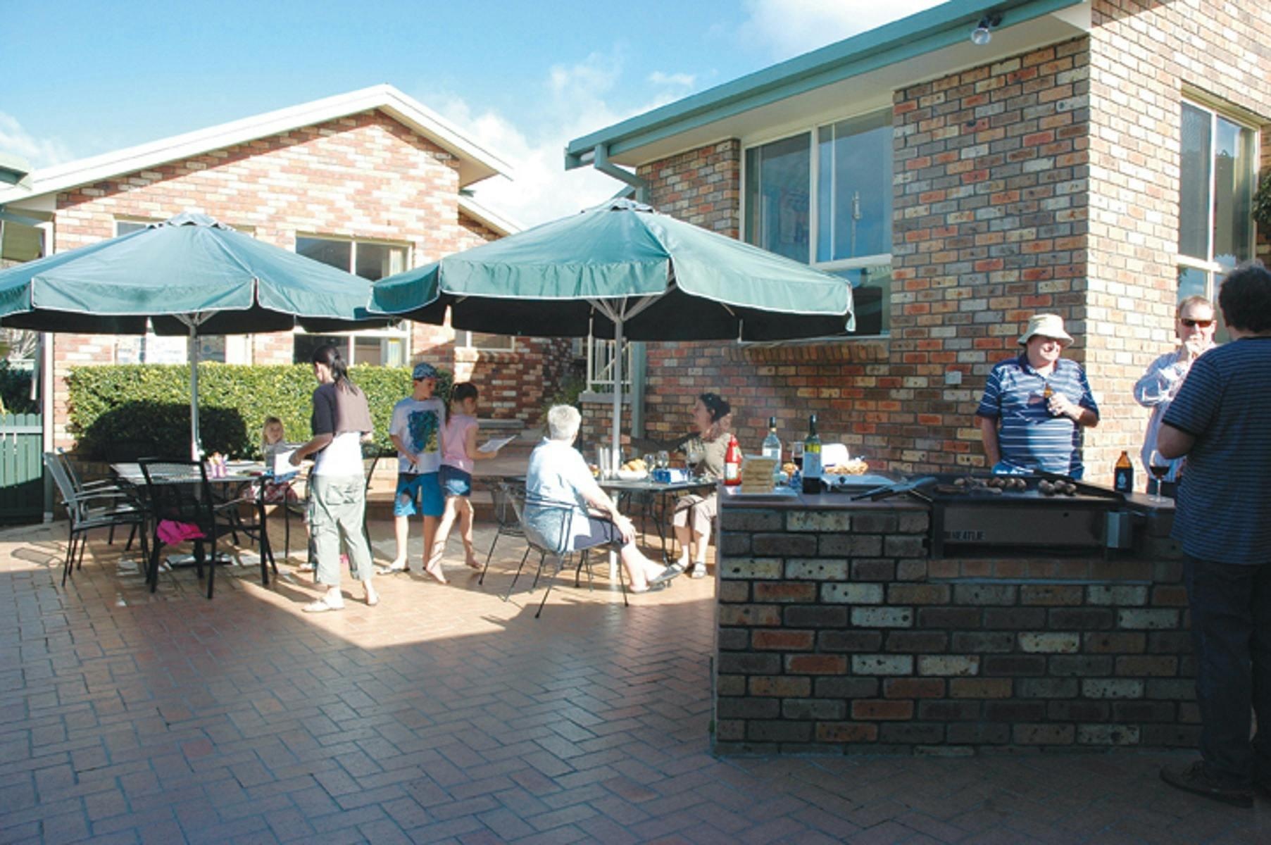 BBQs and outdoor setting