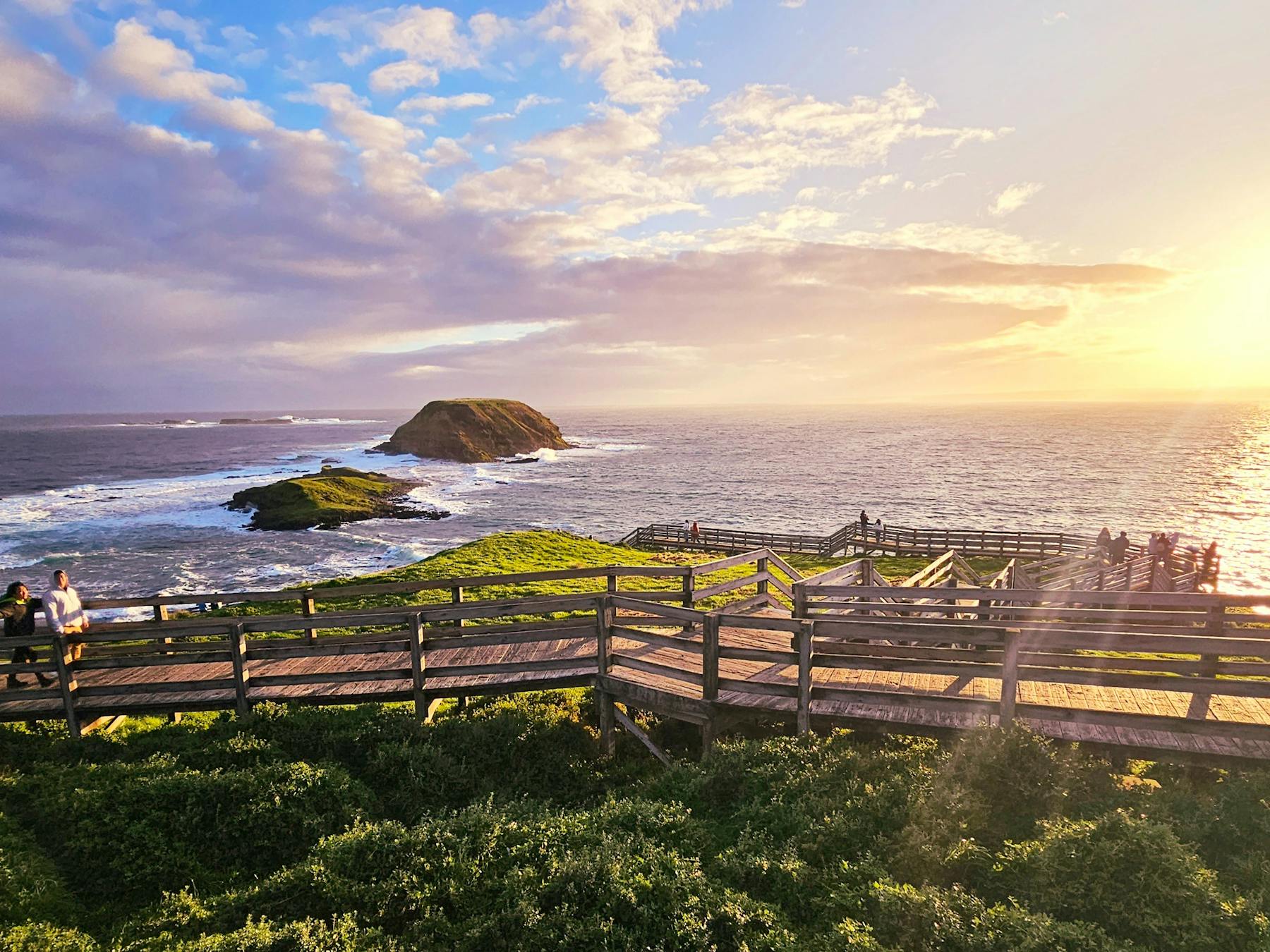 Boardwalk overlooking the ocean