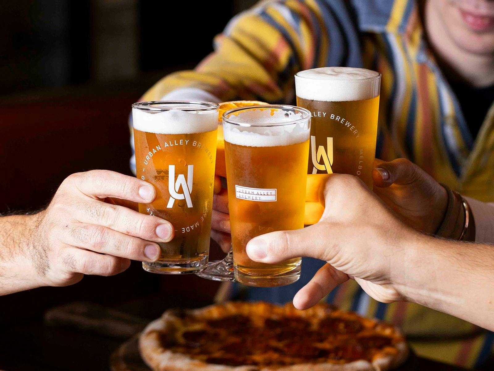 Urban Alley brewpub beers