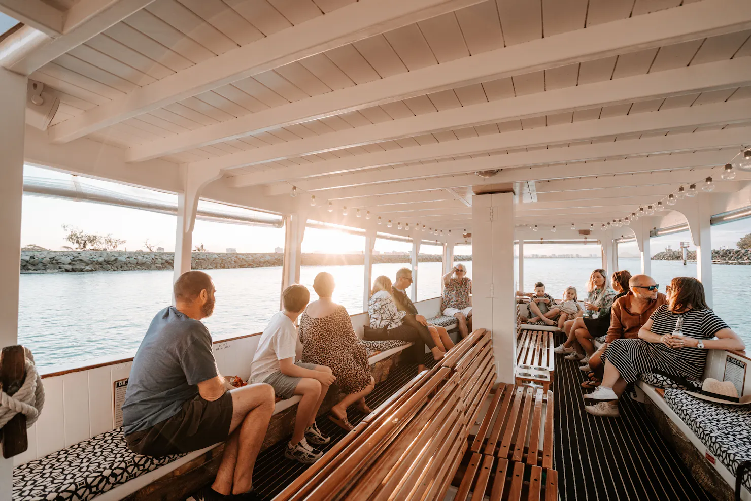 Mooloolaba Canal Cruise Interior Seating shot