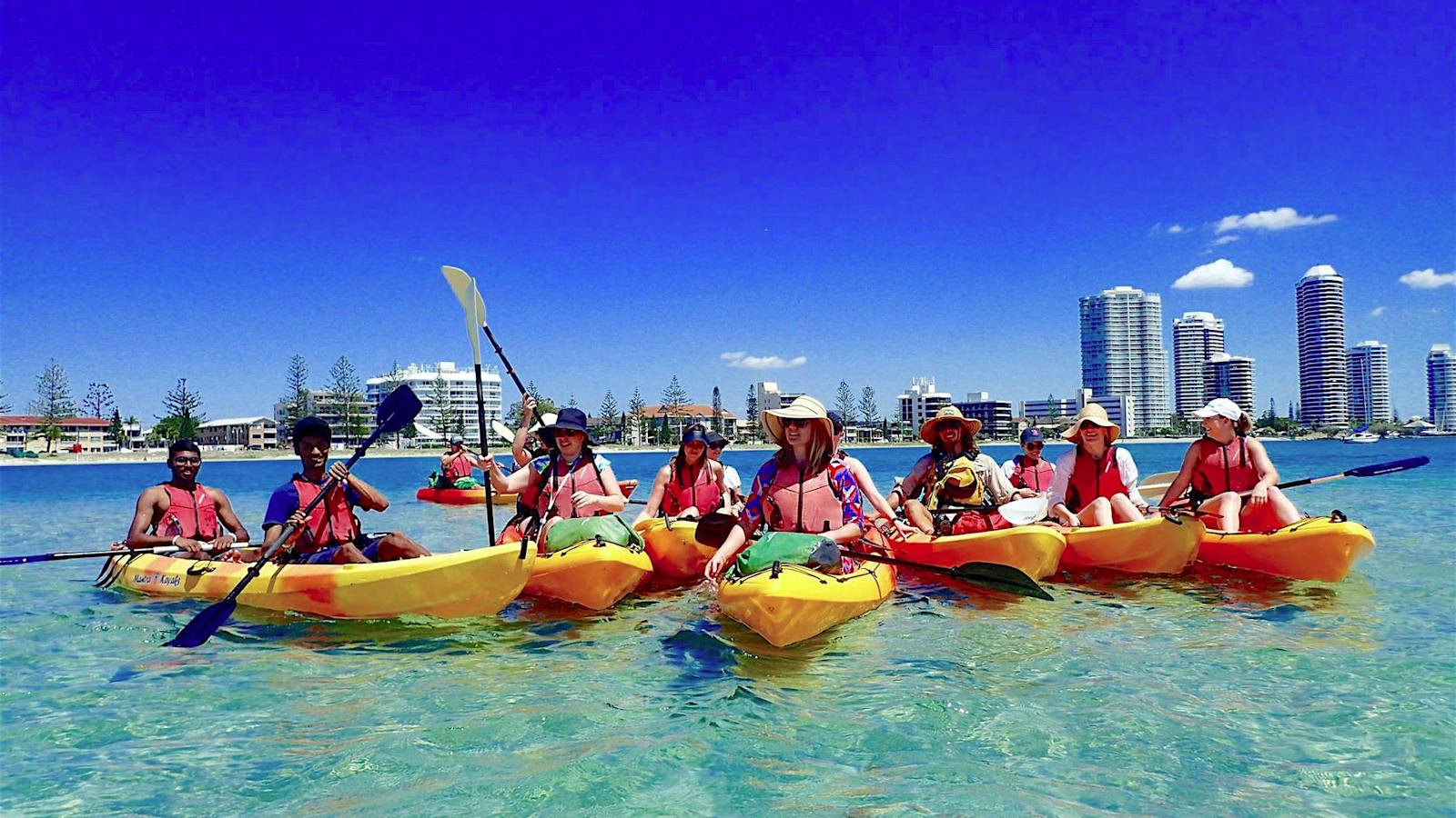 Unique kayaking adventure on the Gold coast, Australia