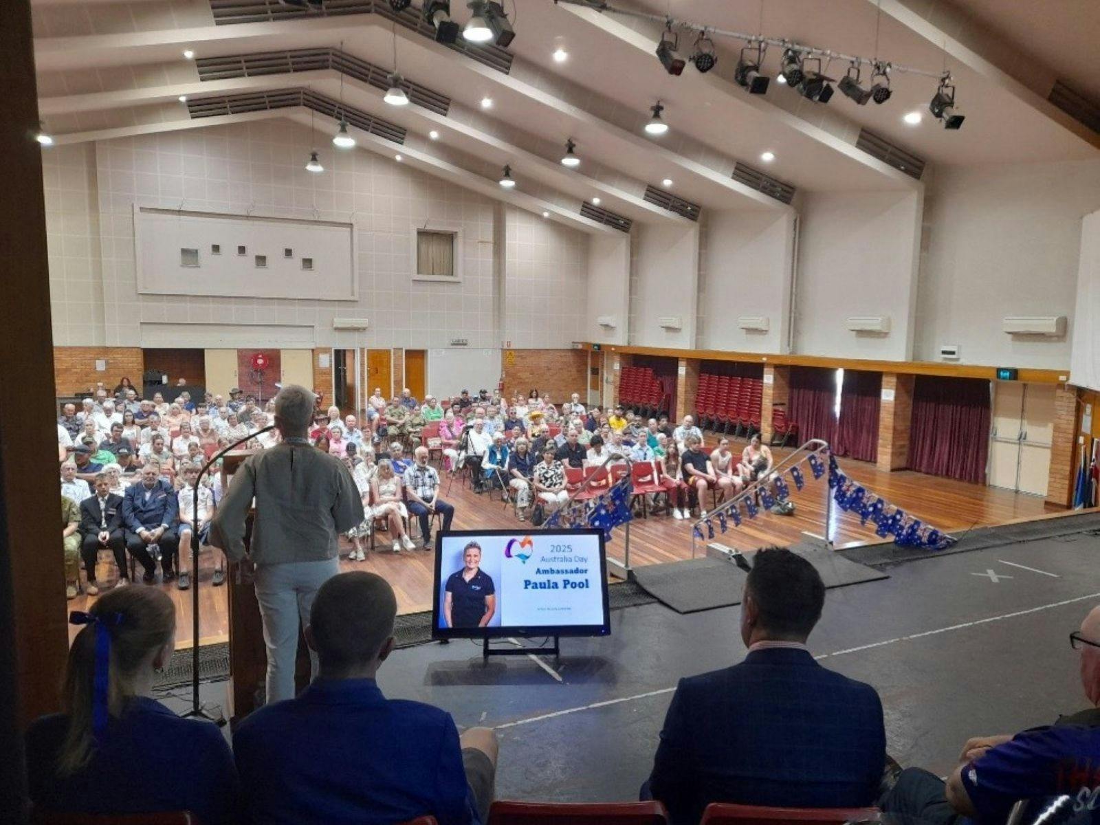 Picture of assorted people sitting at the Pittsworth Australia Day awards