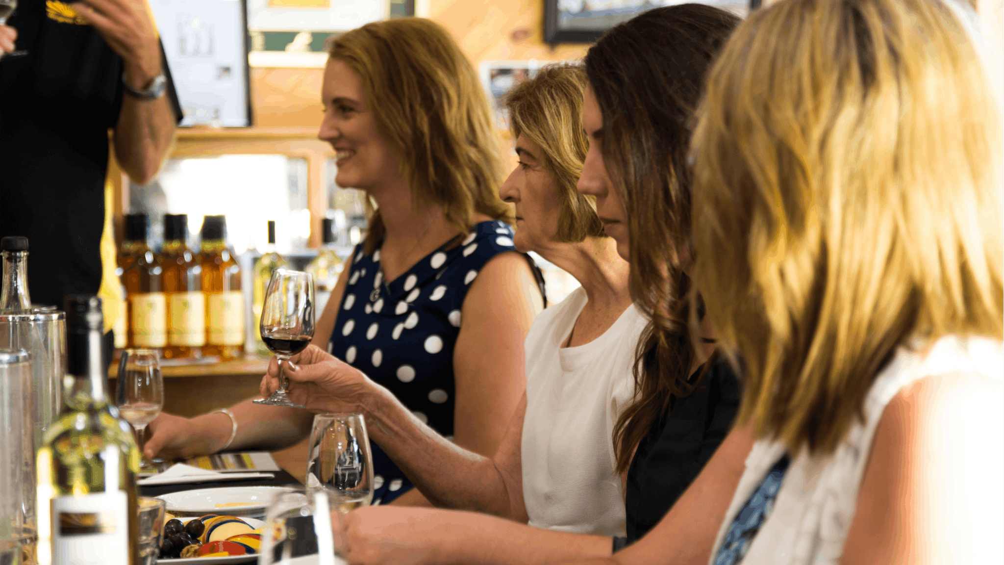 Wine and cheese appreciation on tour with Mountain Wine Tours
