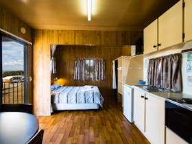 serlf contained cabin interior