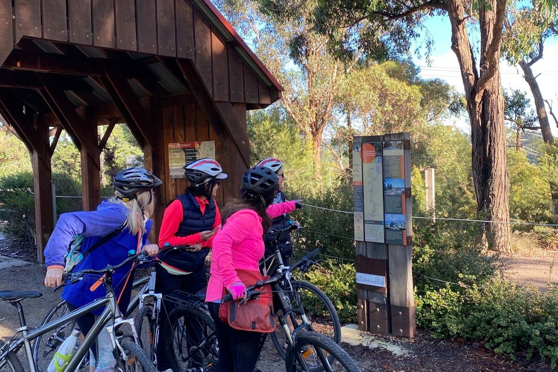 Looking at the map of the Warburton Rail Trail
