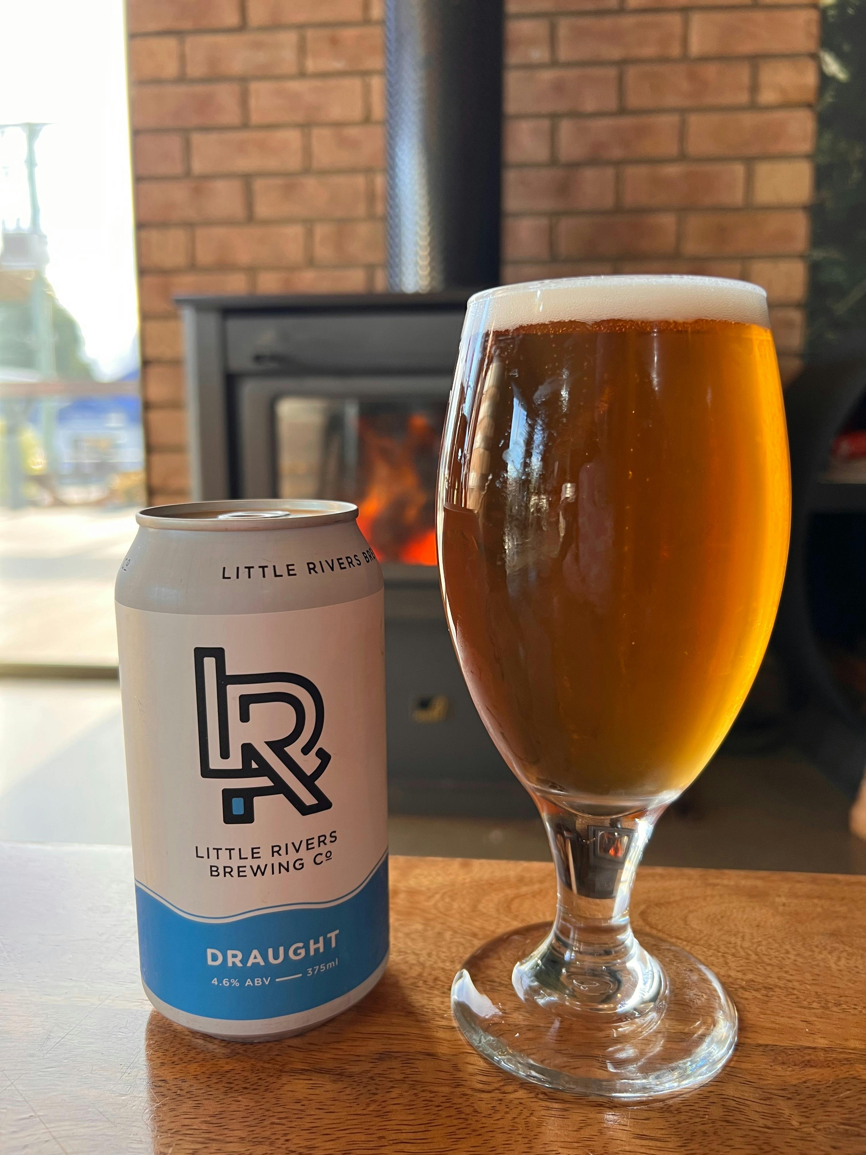 Beer beside our toasty wood heater.