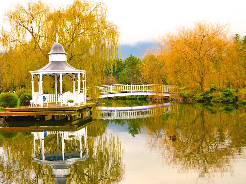 gazebo on private lake