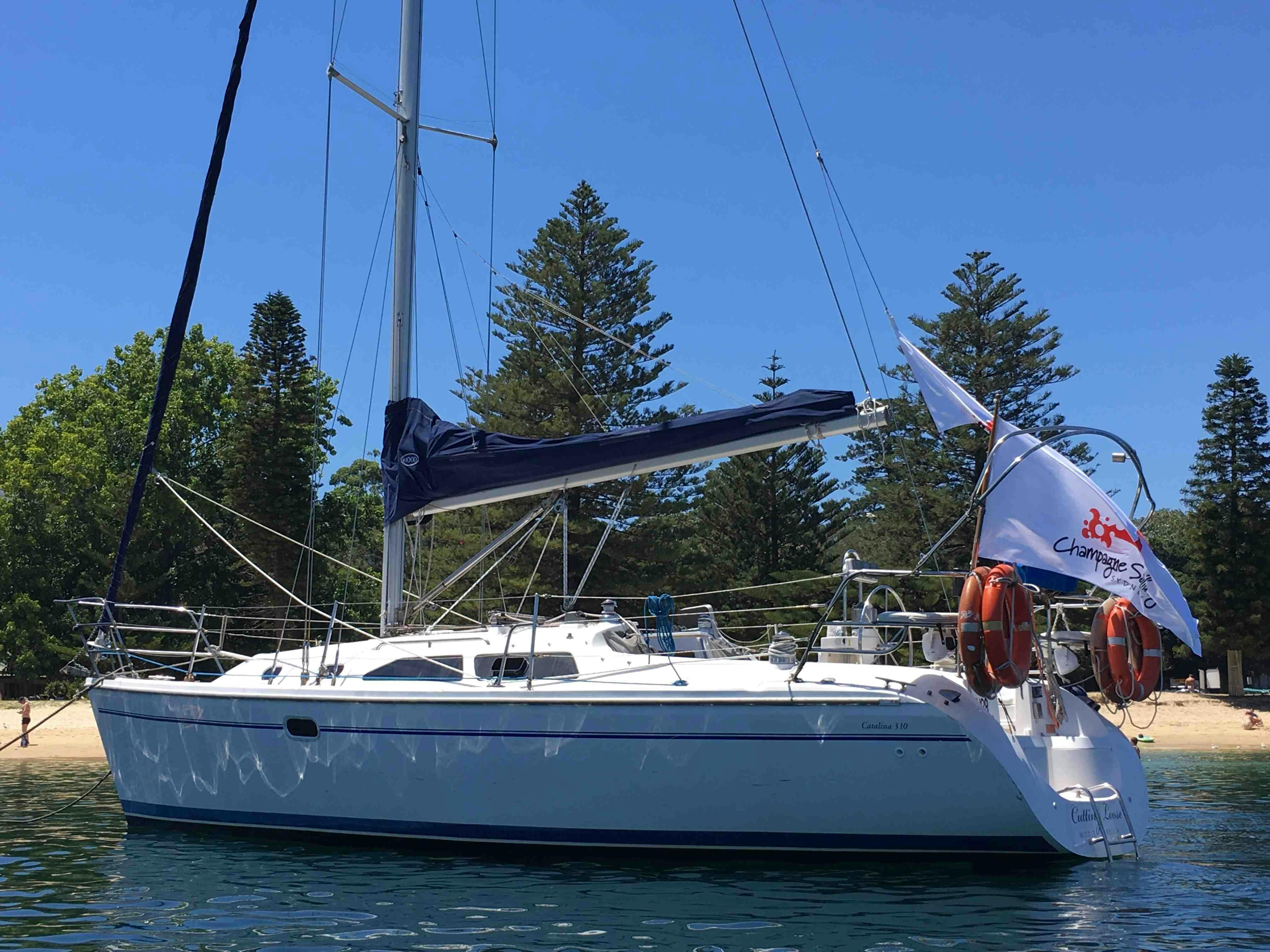 cutting loose yacht
