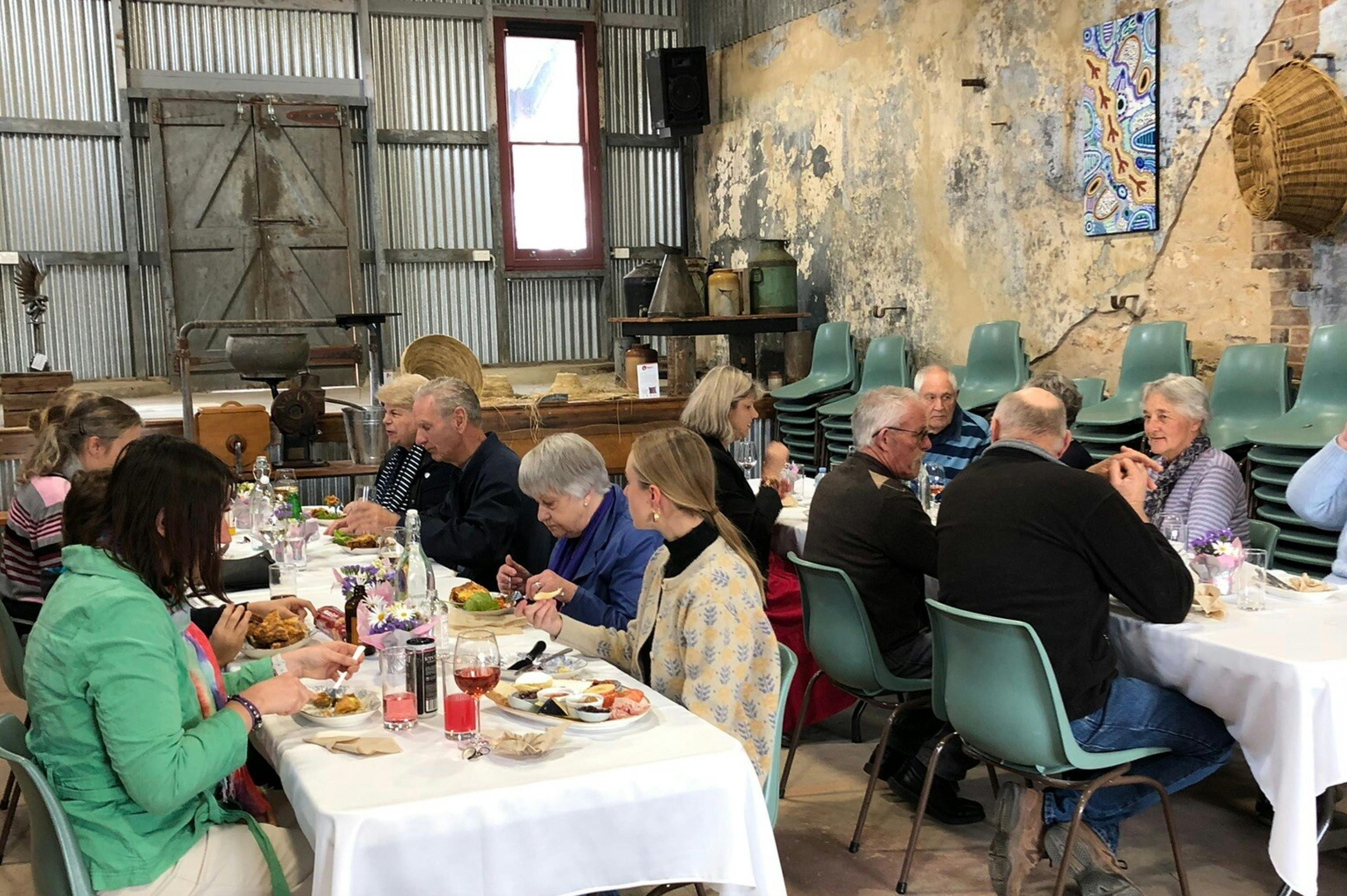 Kanoetree Wines Cellar Door with Guests Dining