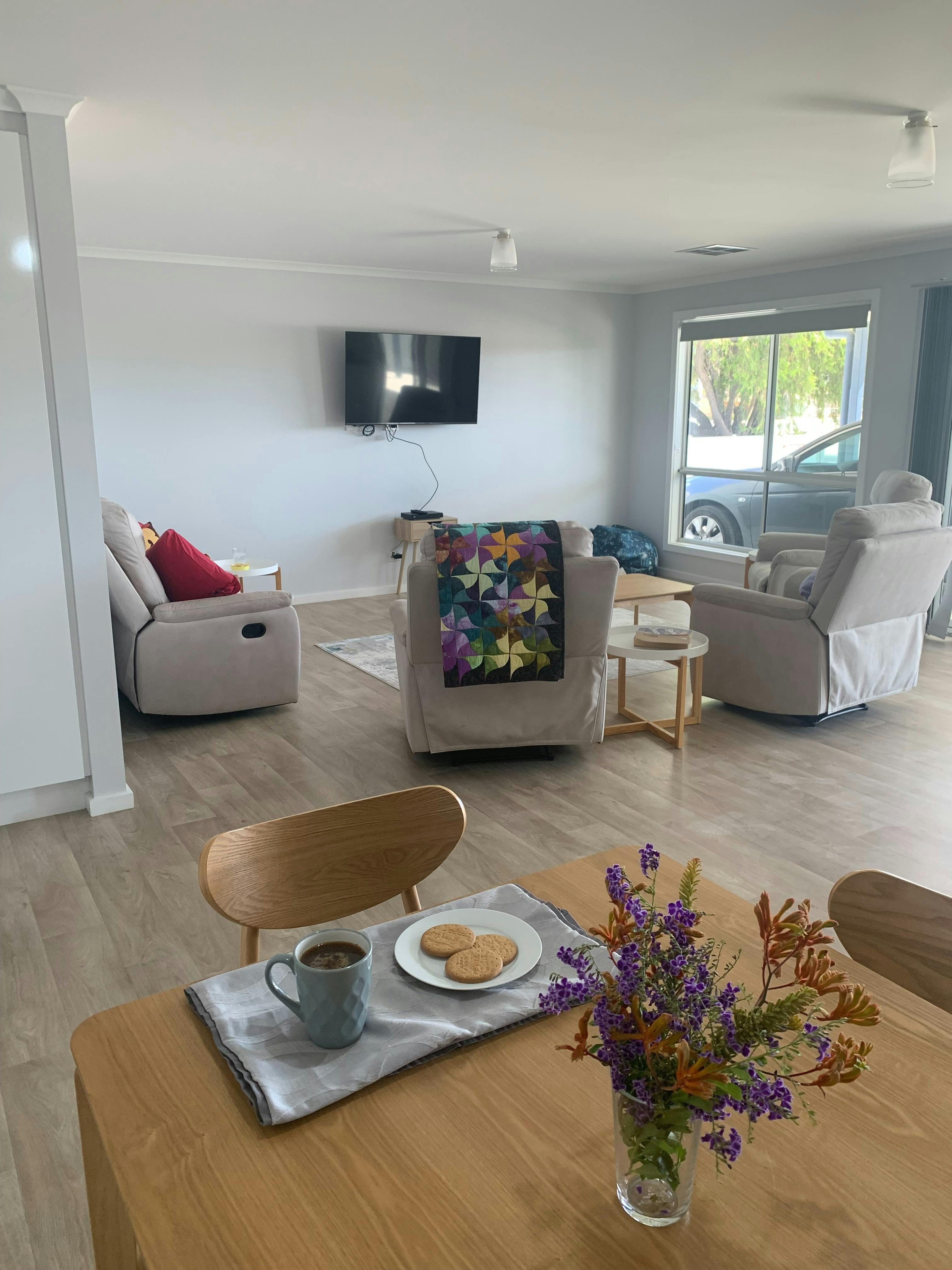 Lounge/dining room at WG Ward cottage