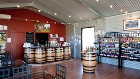 Inside cellar door.