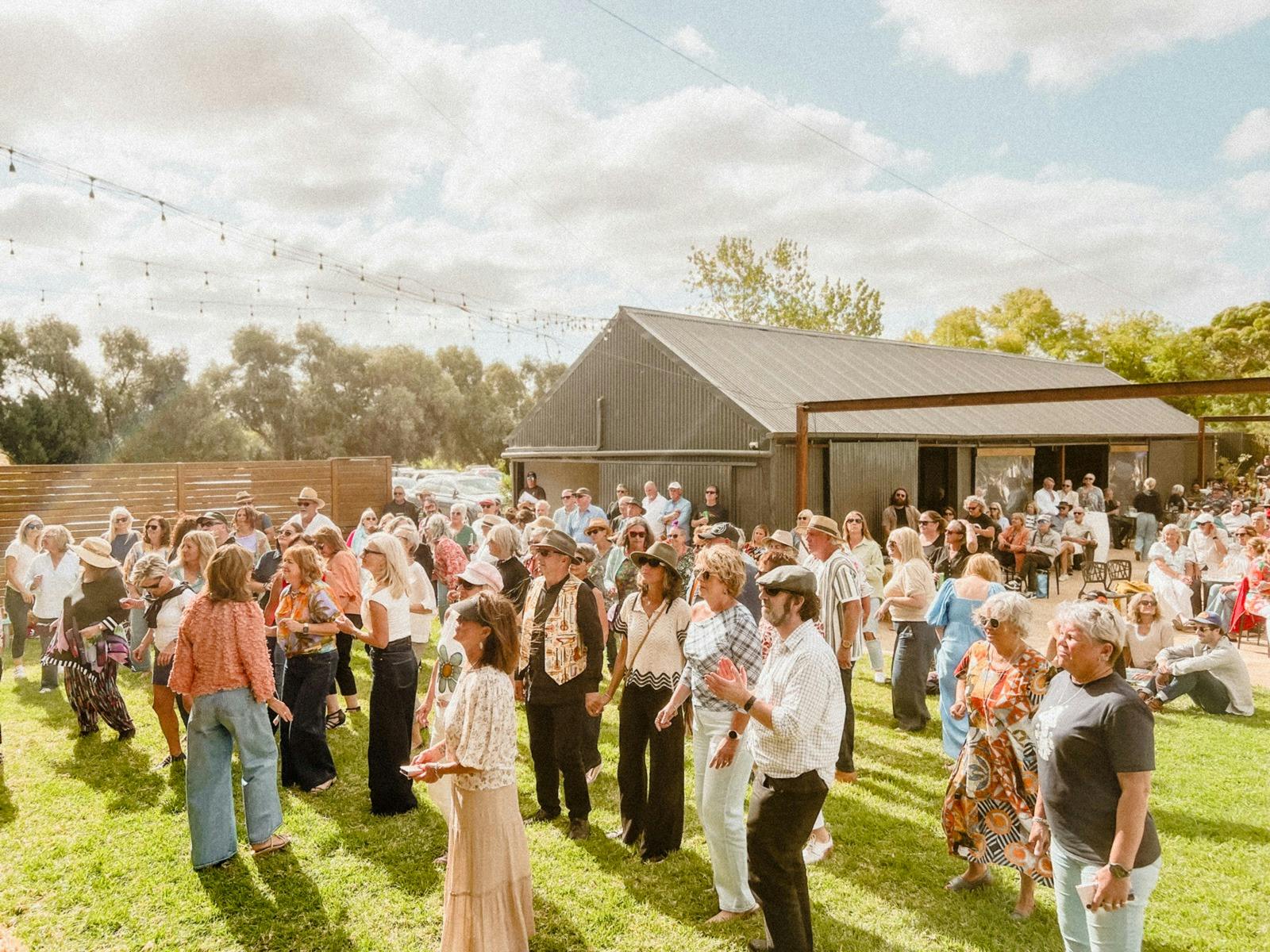 Live music event crowd