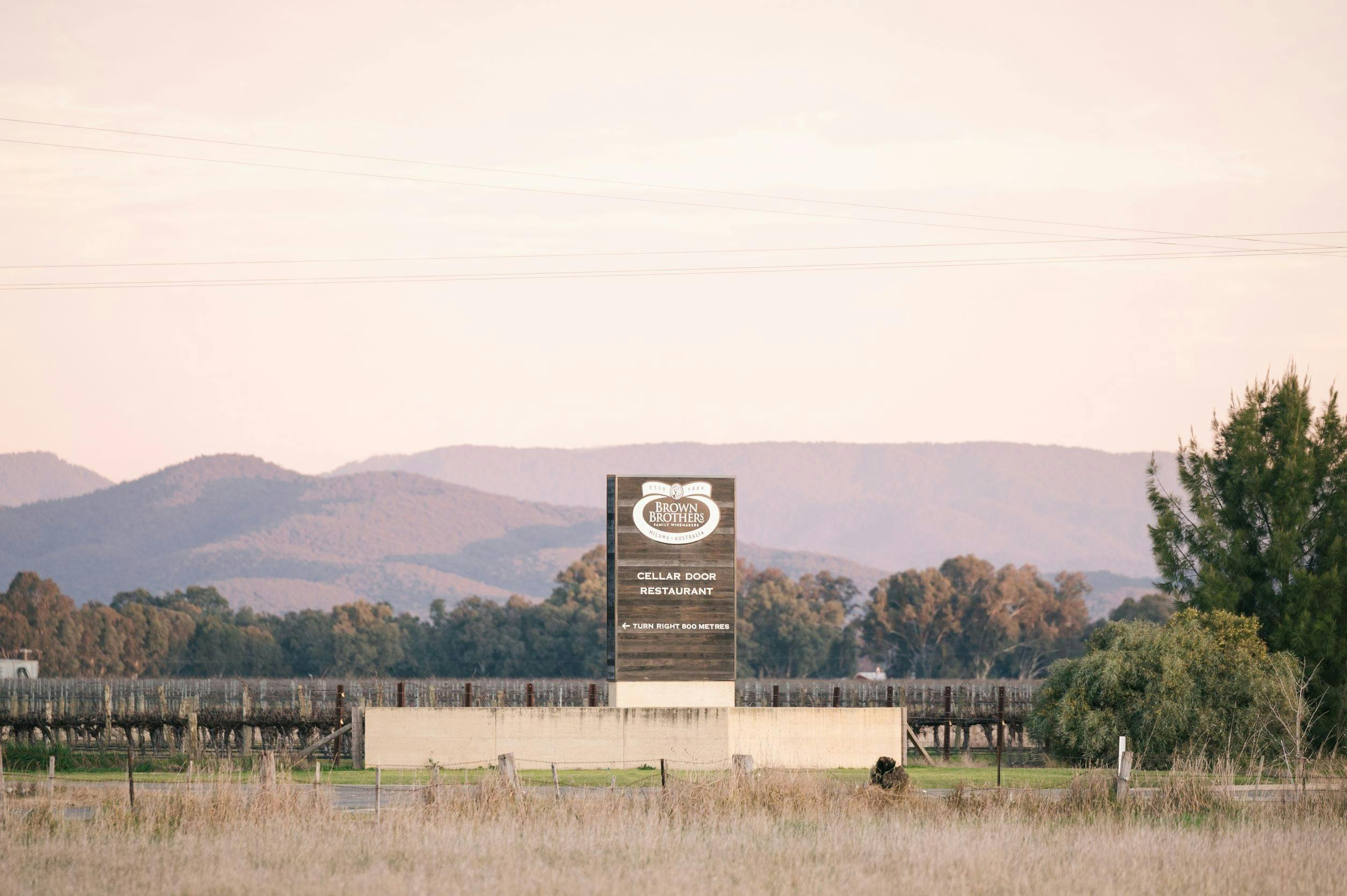 Walking distance to Brown Brothers