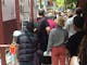 Visitors watching artists during past Benalla Street Art Festivals