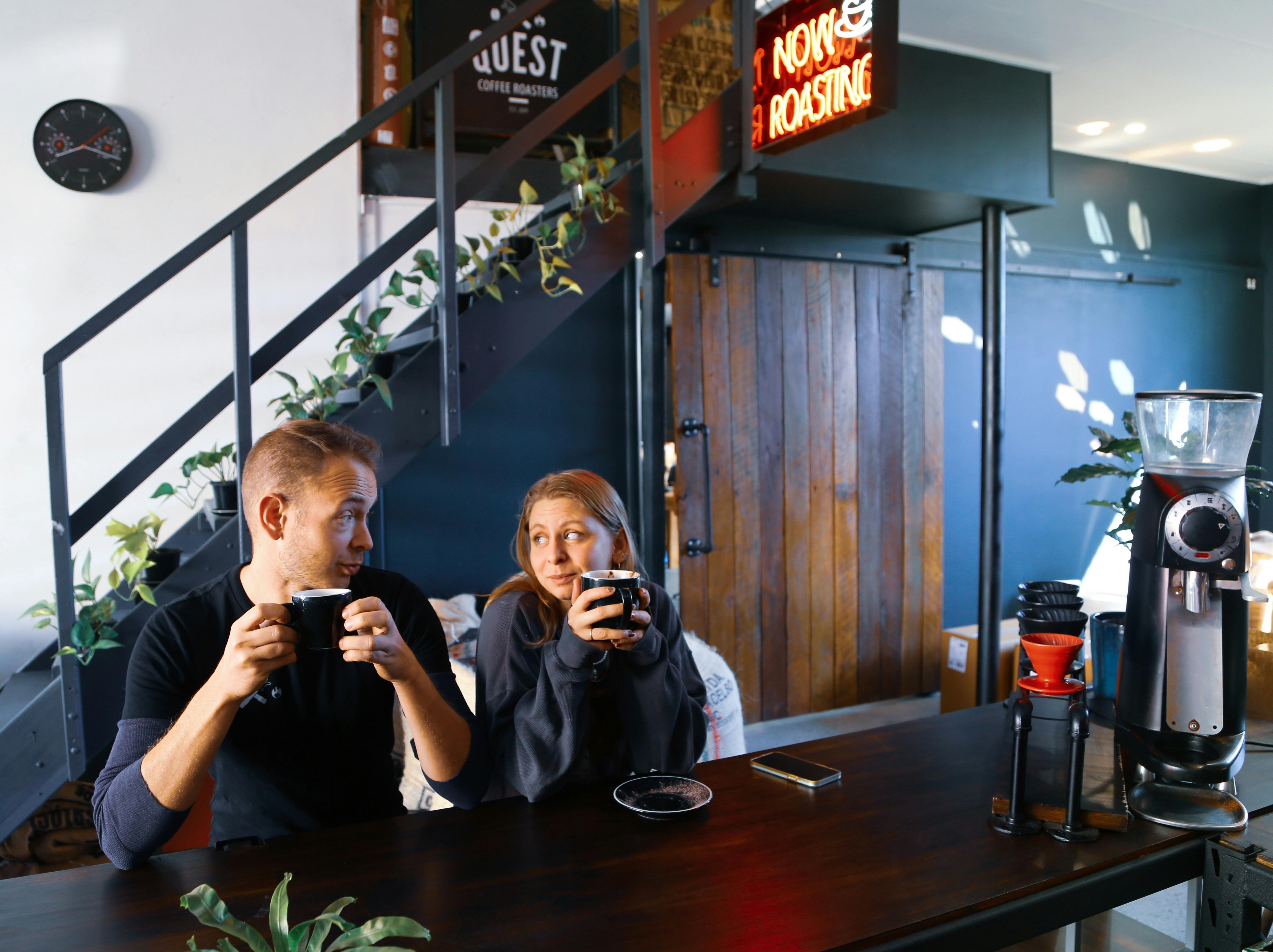 Espresso bar counter to enjoy the best coffee around