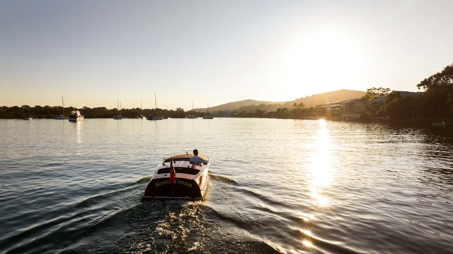 Sunrise boat shot