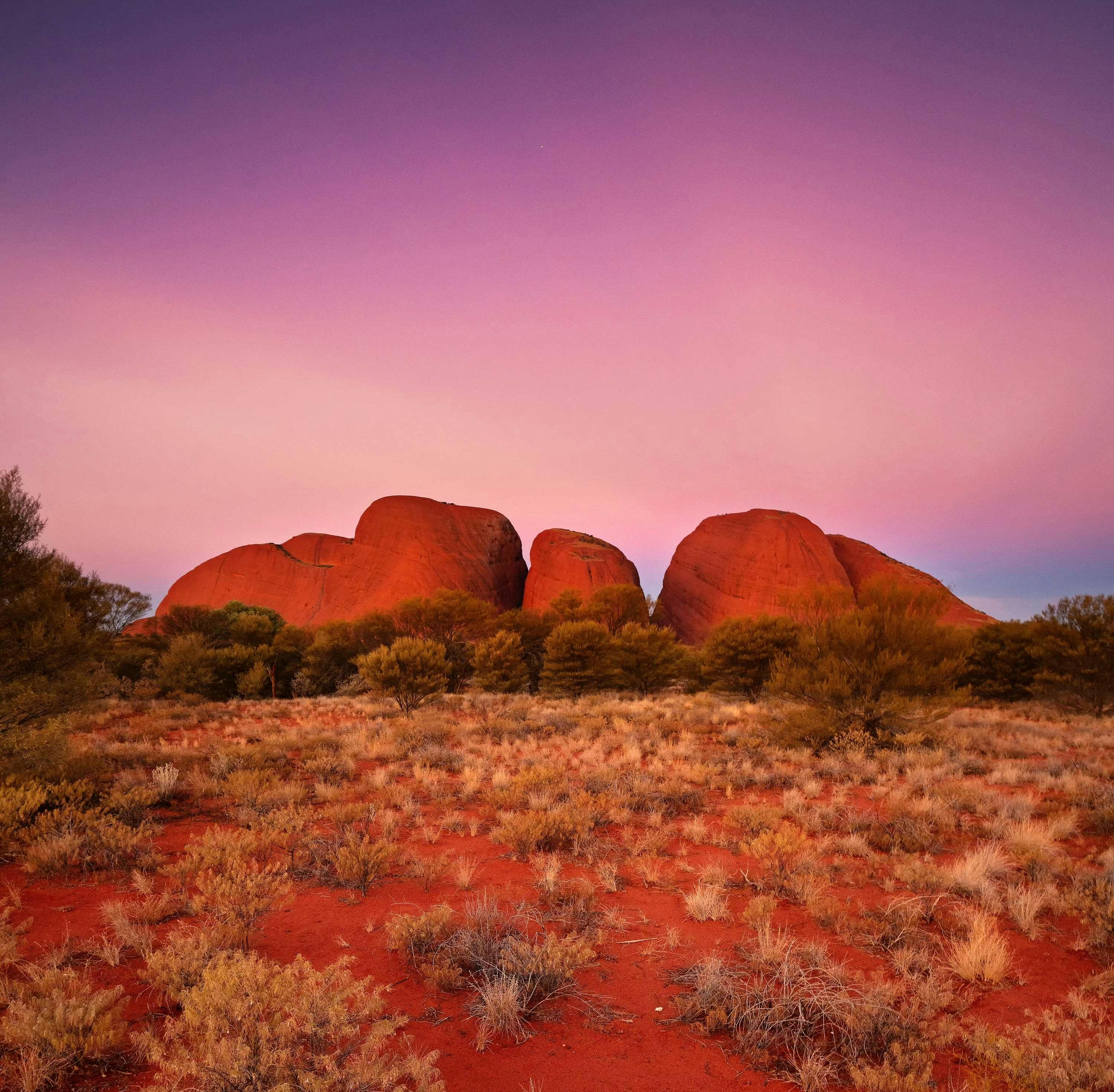 Kata Tjuta at sunset