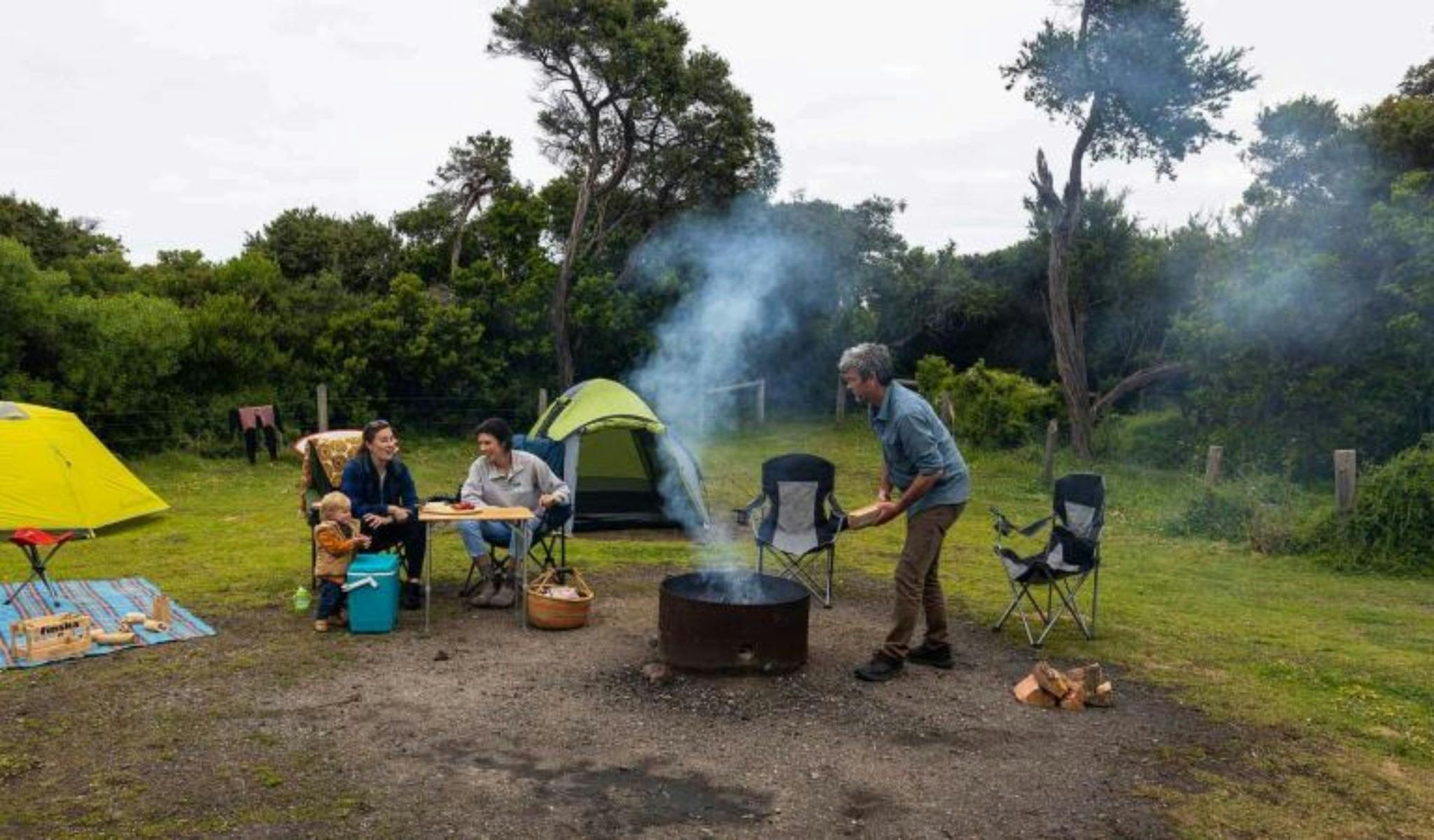 Family camping at Bear Gully Cape Liptrap